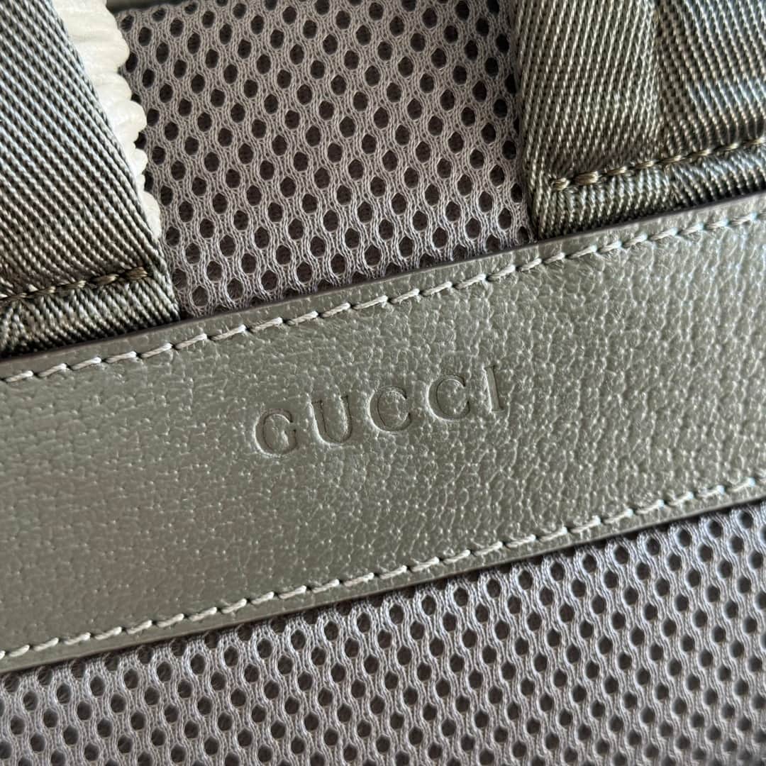 Gucci Ophidia Medium Backpack Grey Lightweight Soft Suede 834466 High