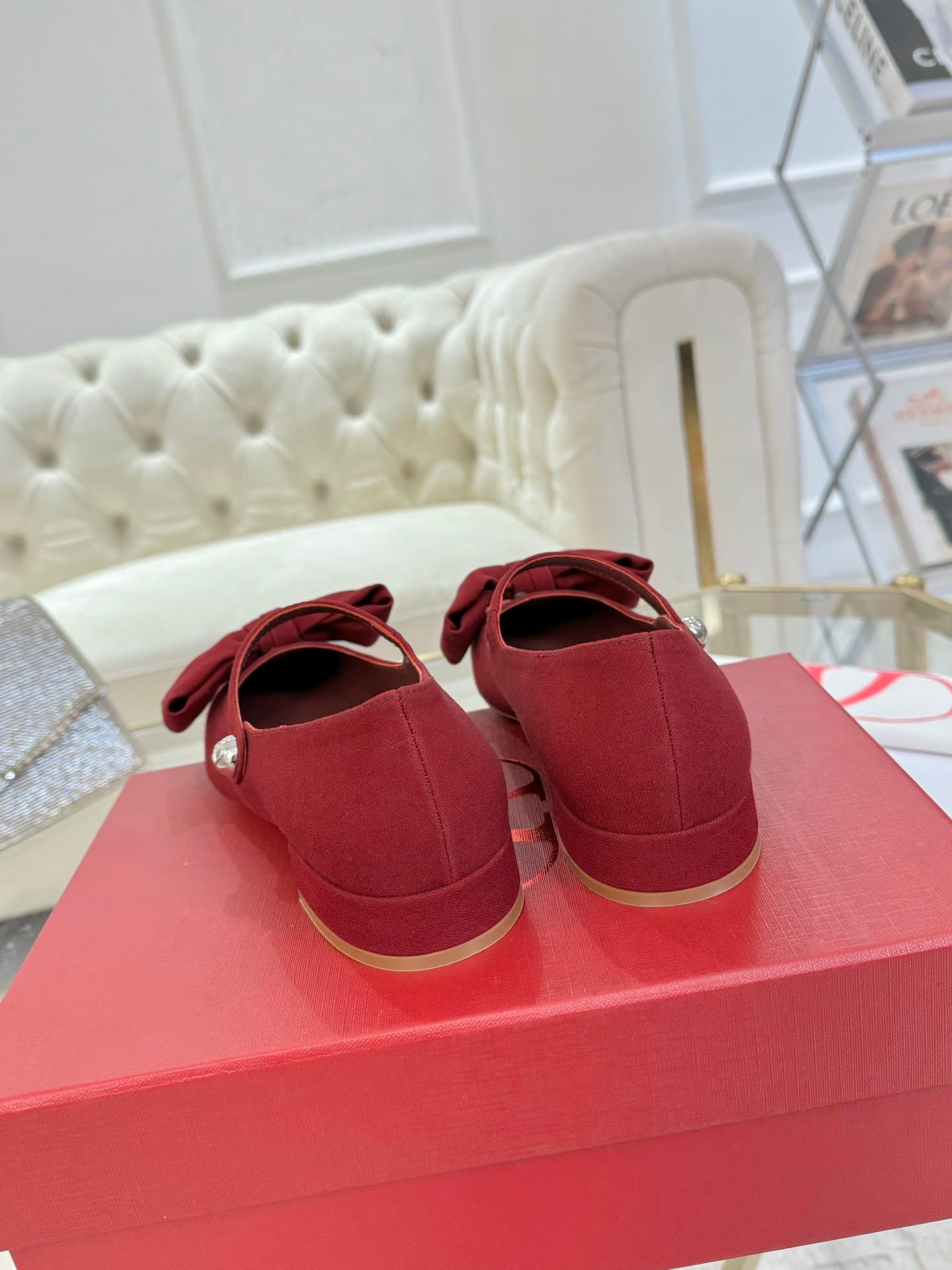 Valentino Garavani Bowjane Mary Jane Ballerina Flat Shoes Women