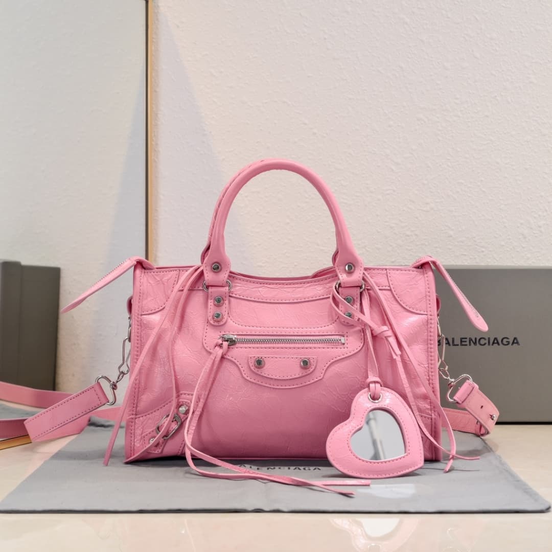 WOMEN'S LE CITY SMALL BAG Lambskin & Silver Metal High
