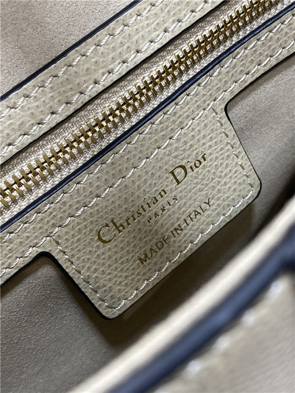 SADDLE BAG Grained Calfskin Beige High