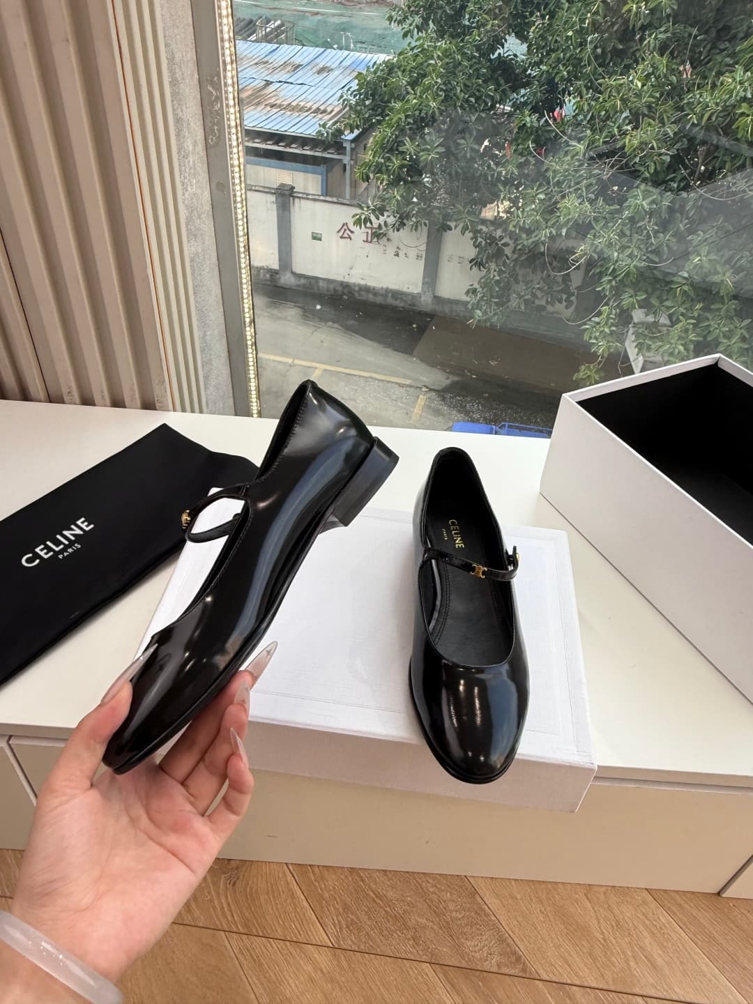 Celine Mary Jane Flat Shoes Women