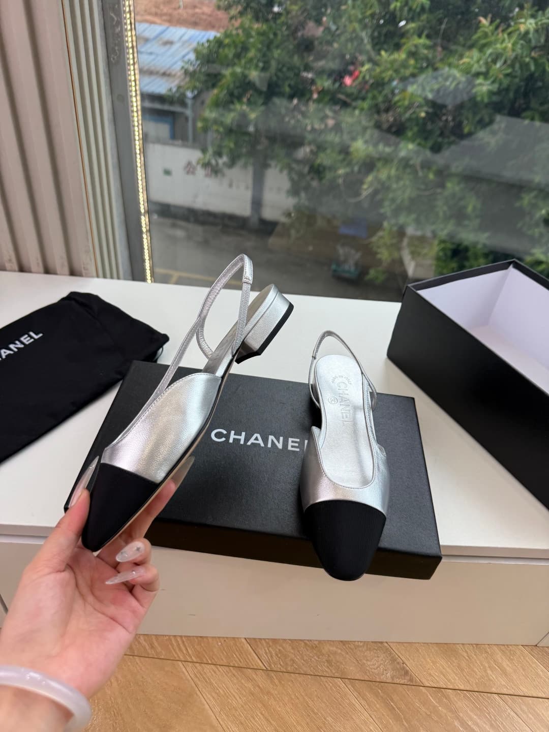 Chanel Slingback Flats Women