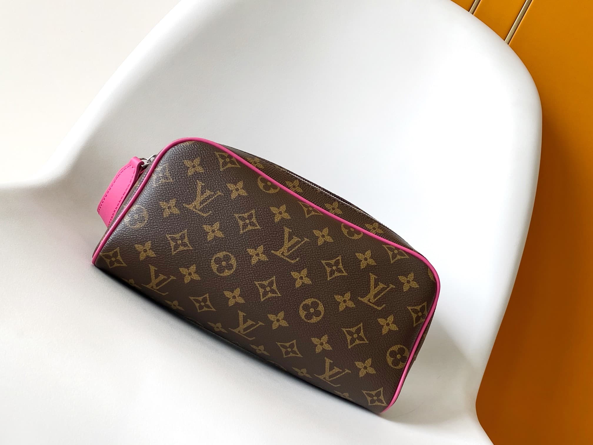 Louis Vuitton Dopp Kit Pondichery Pink Monogram Macassar coated canvas M12641 High