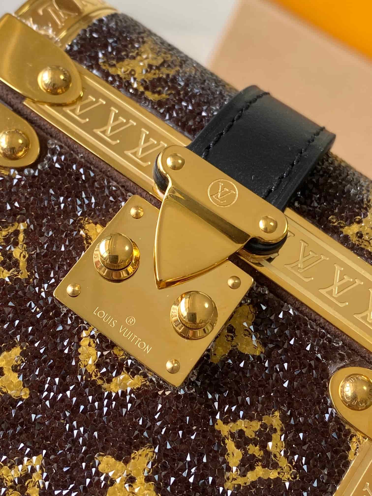 Louis Vuitton Treasure Box Crystals on textile Cowhide-leather and metallic trim M83089 TOP