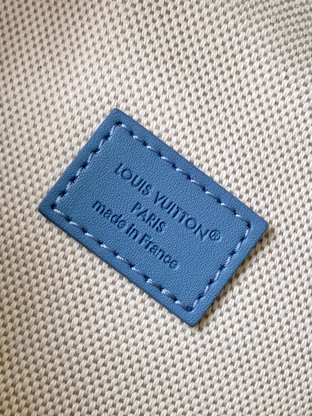 Louis Vuitton Rush Bumbag Denim Blue Damier Denim 3D cotton canvas N00205 High
