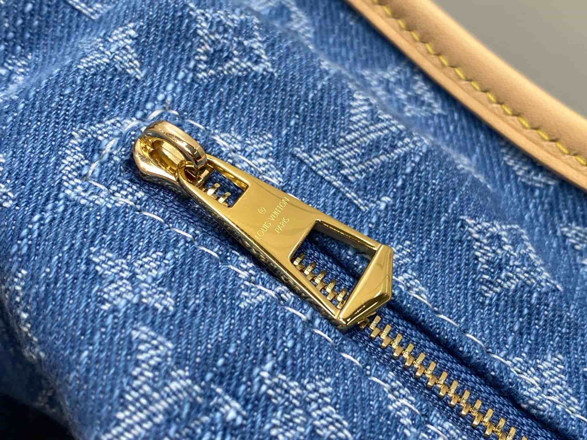 Louis Vuitton Carryall Cargo PM Monogram Blue Denim M28287 High