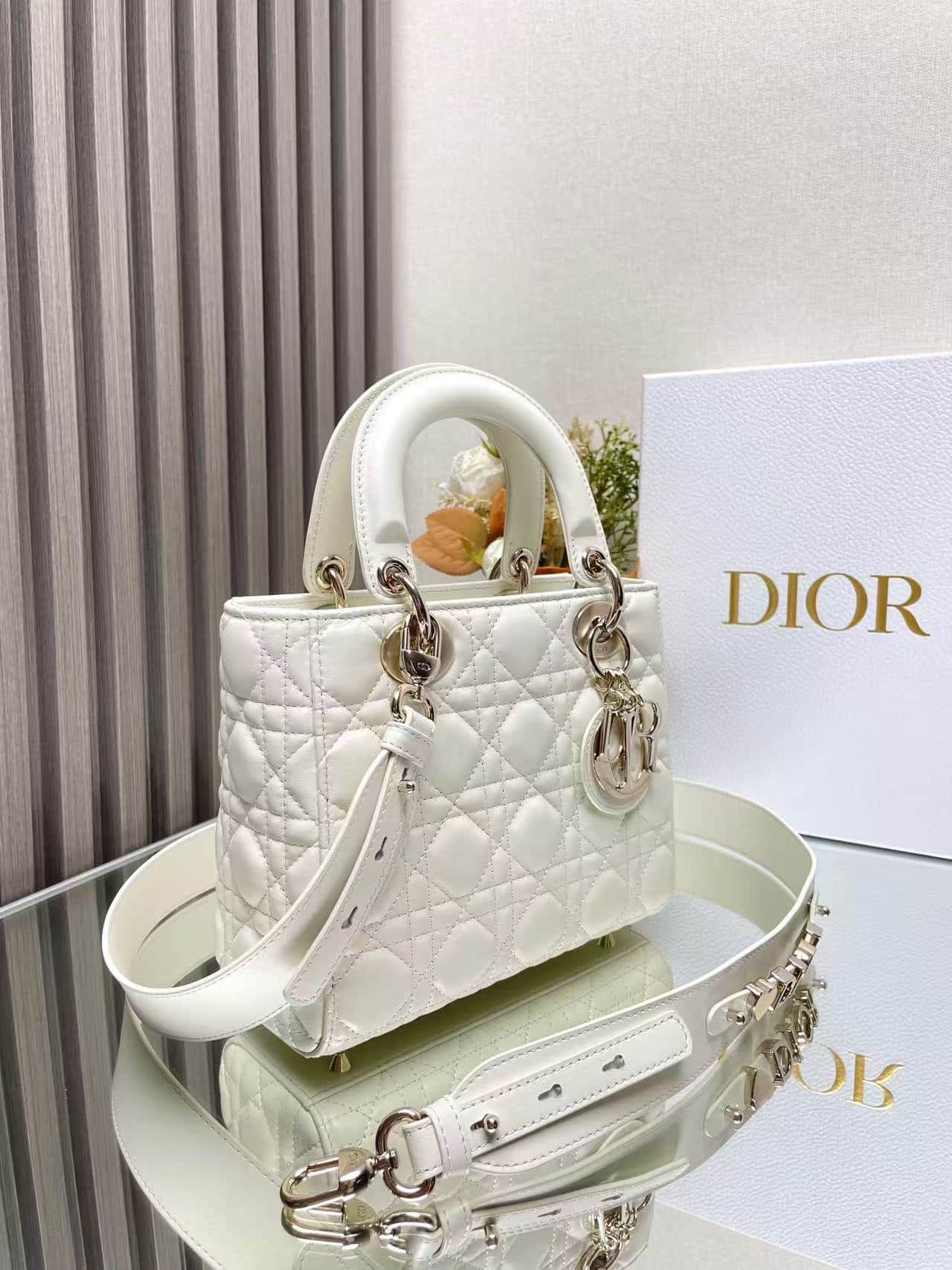 SMALL LADY Dior MY ABCDior BAG Cannage Lambskin High
