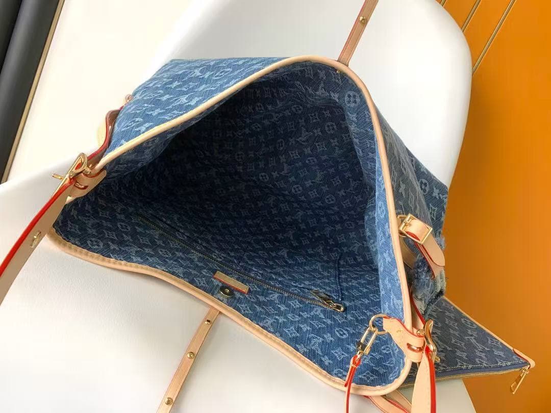 Louis Vuitton CARRYALL MM Monogram Denim M46855 High