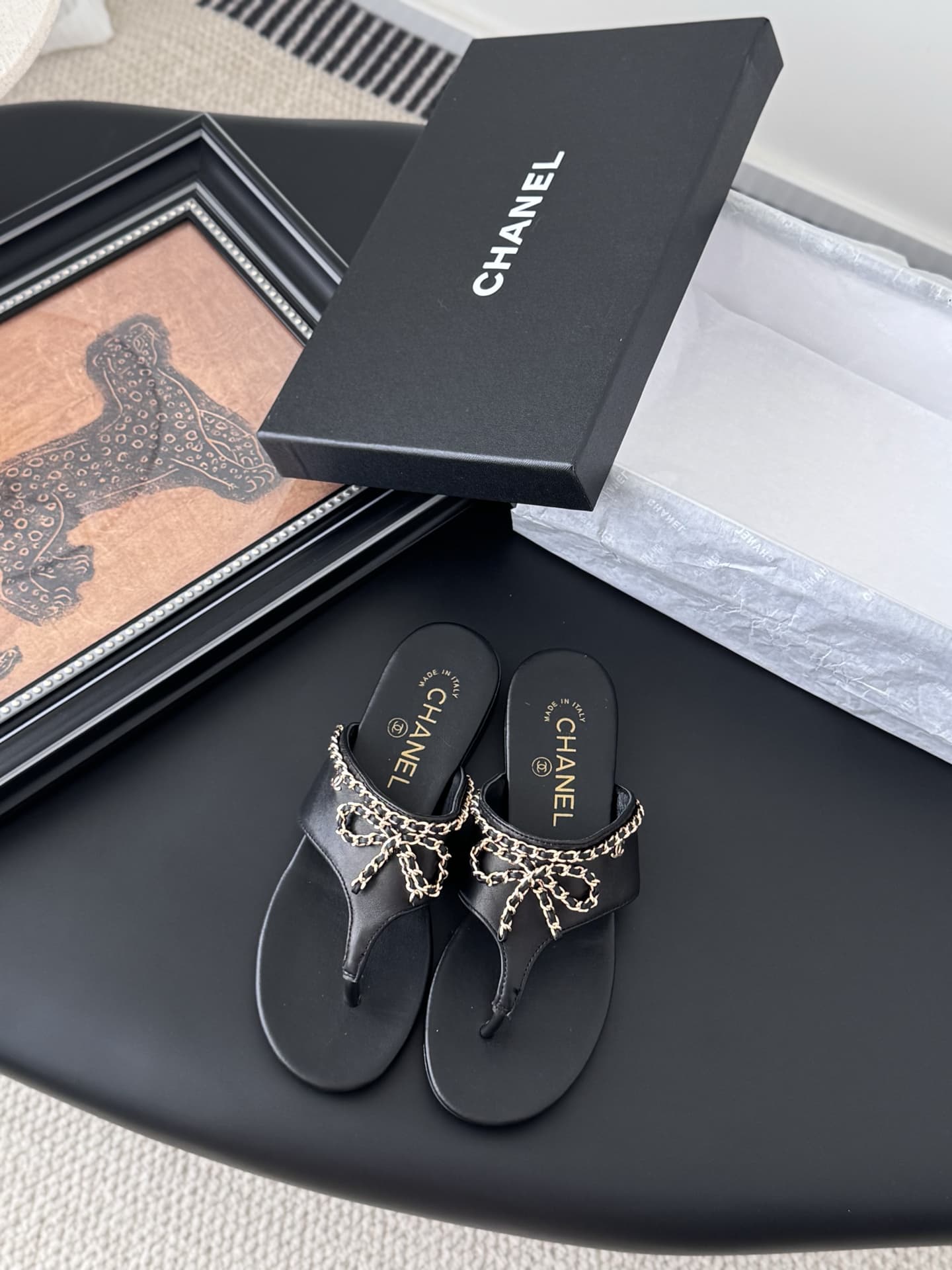 Chanel Pool Thong Mule Sandals Women