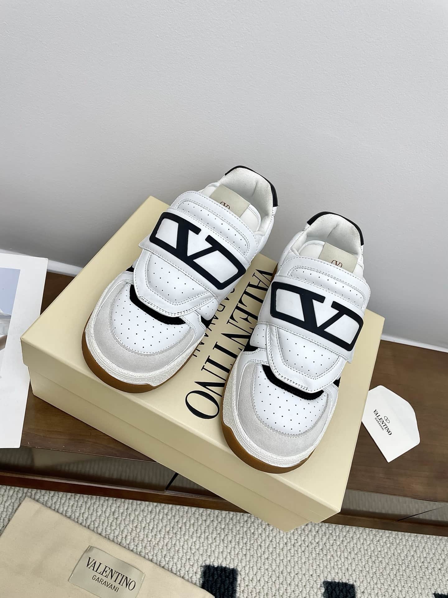 Valentino Joie De Jouer Low Top Sneaker In Nappa Calfskin Men Women