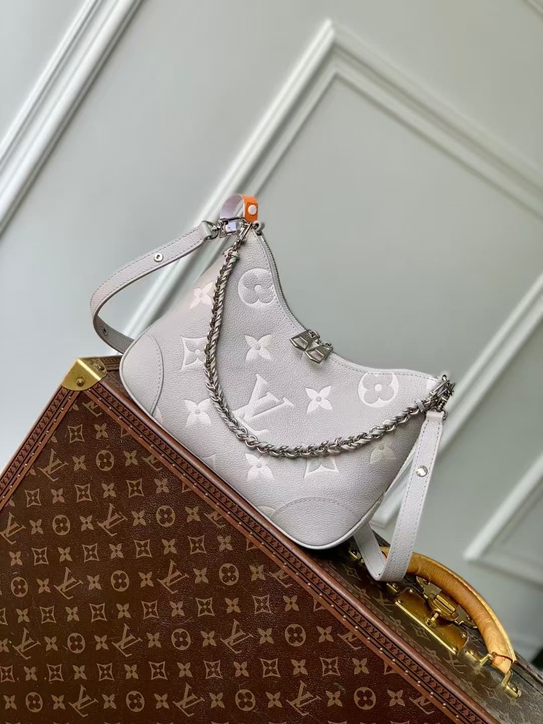 Louis Vuitton Boulogne Bicolor Monogram Empreinte leather M14221 High