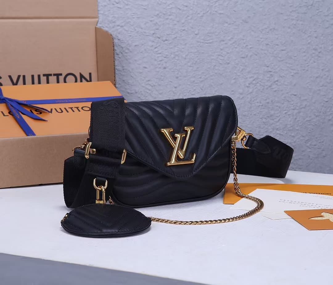 Louis Vuitton New Wave Multi-Pochette Smooth cowhide leather M56461 High