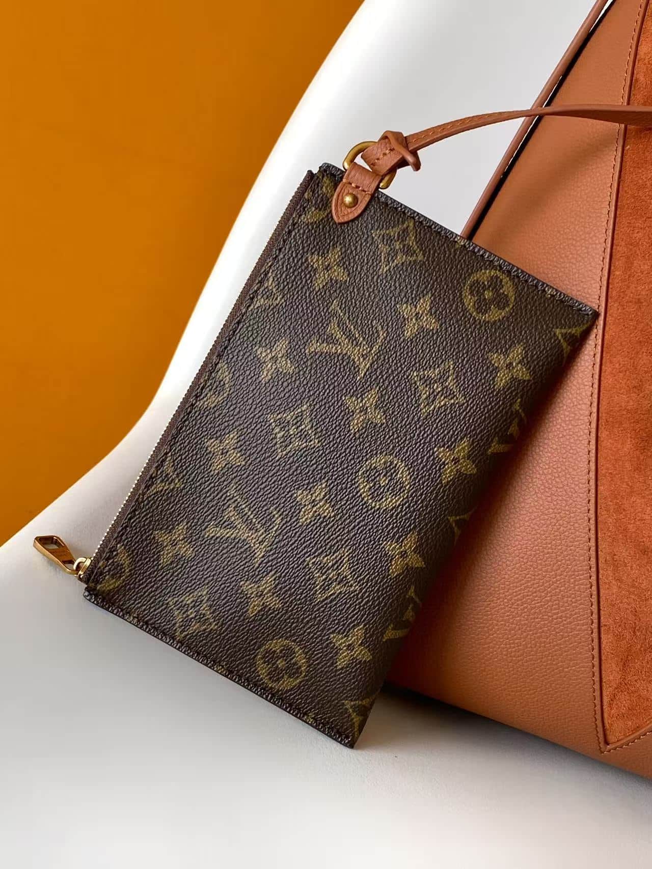 Louis Vuitton Low Key Hobo MM Cognac Brown Grained calfskin and suede M29156 High