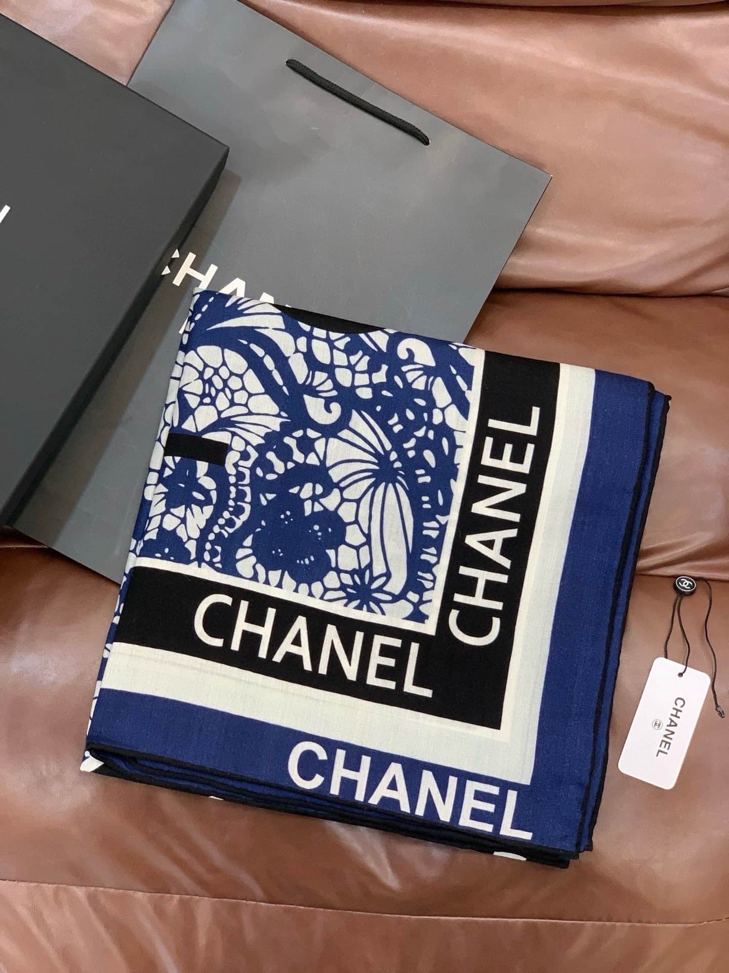 Chanel silk scarf