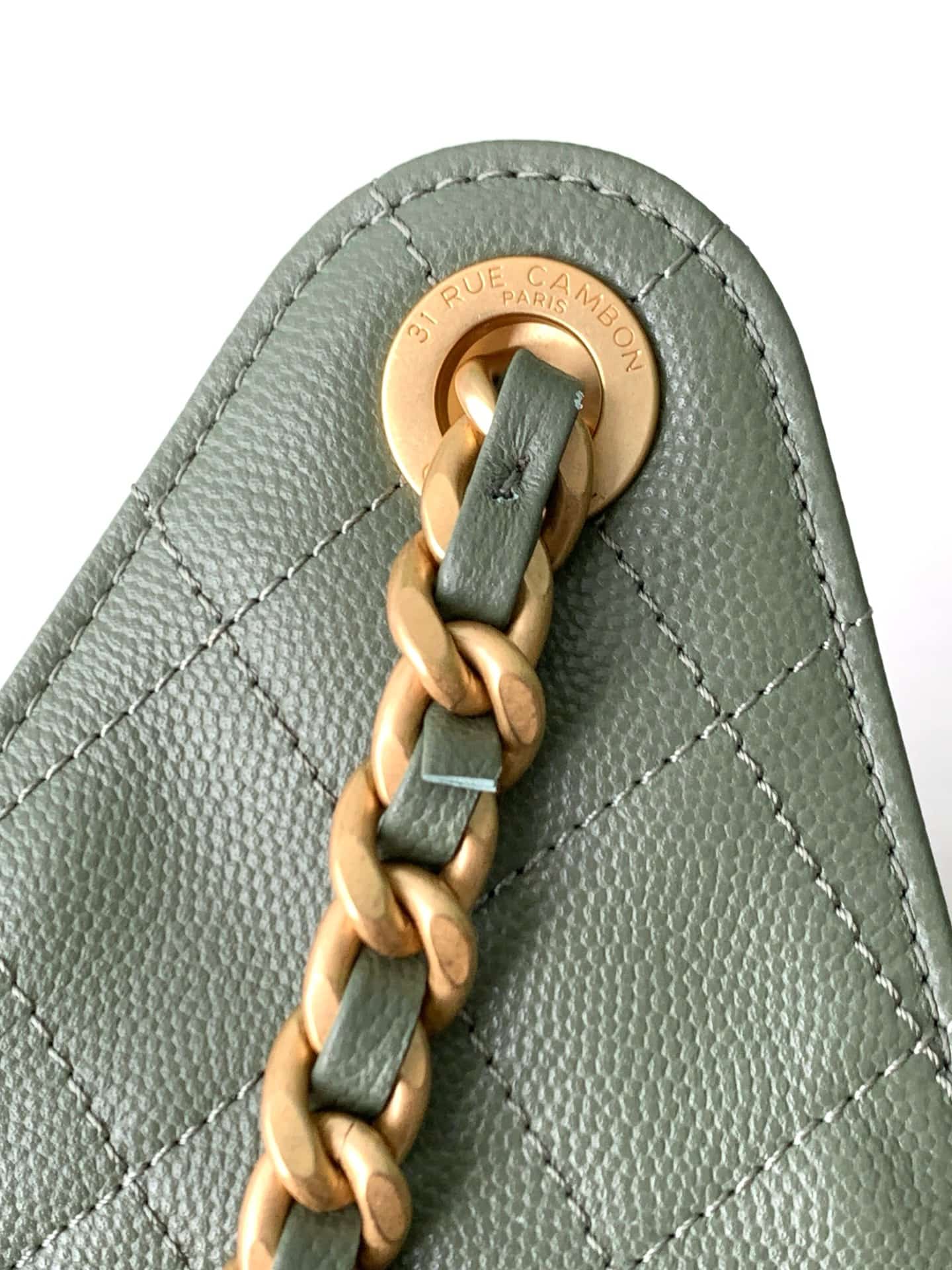 Chanel 25 Medium Hobo Medium handbag AS5311 Grained Calfskin & Gold-tone Metal Green A