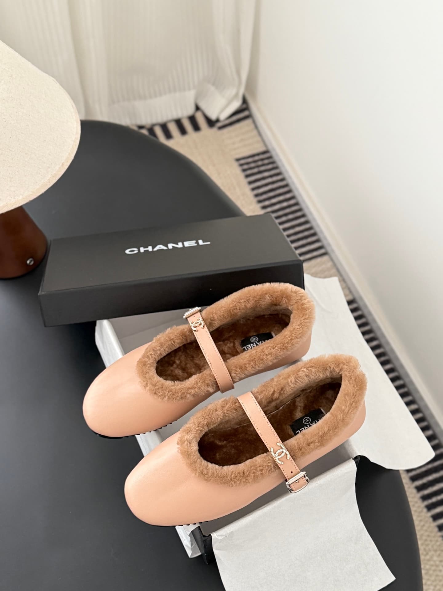 Chanel Mary Janes Ballet Flats Shoes Women