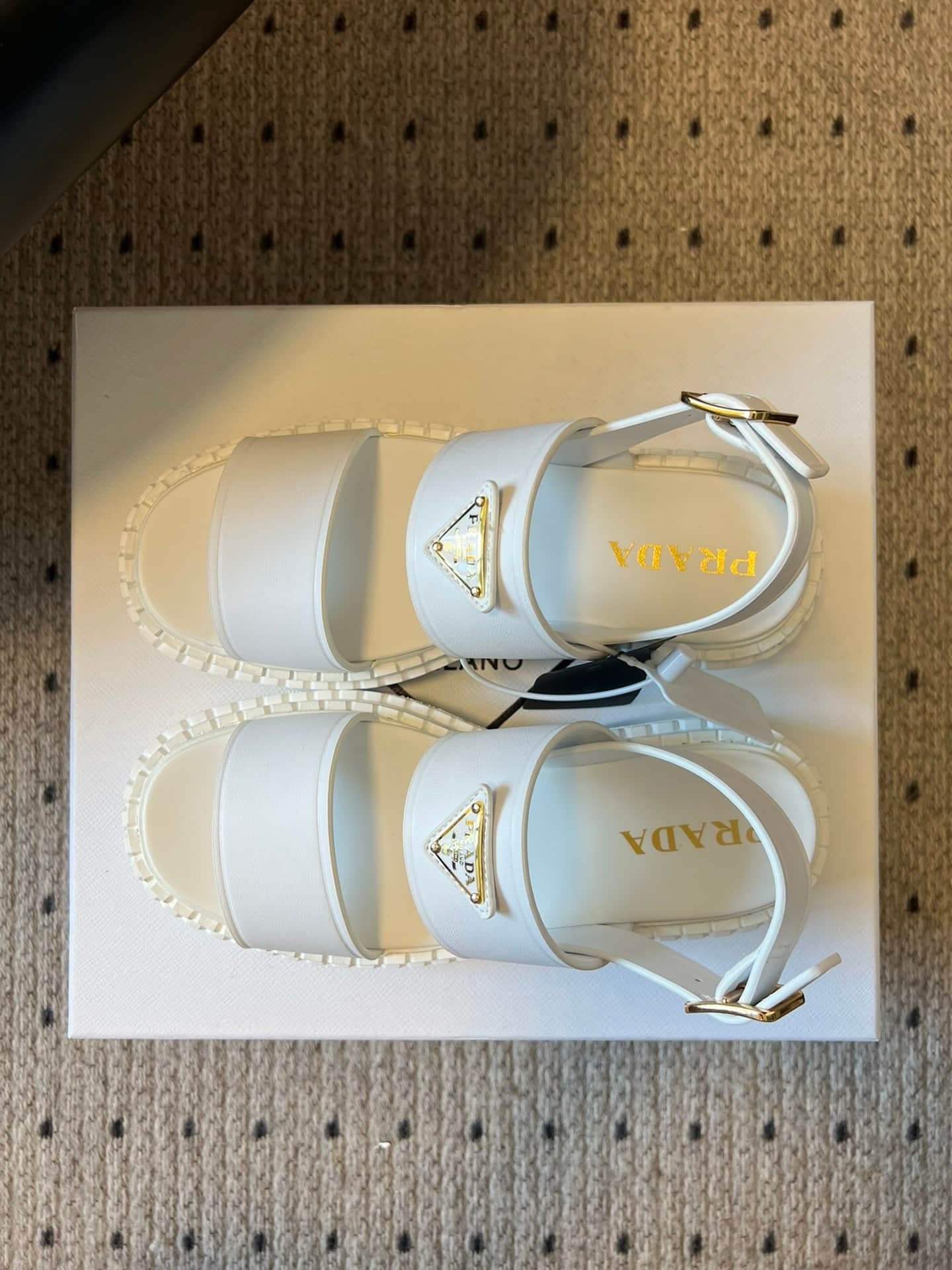 Prada buckle-strap Platform Sandal Shoes Women