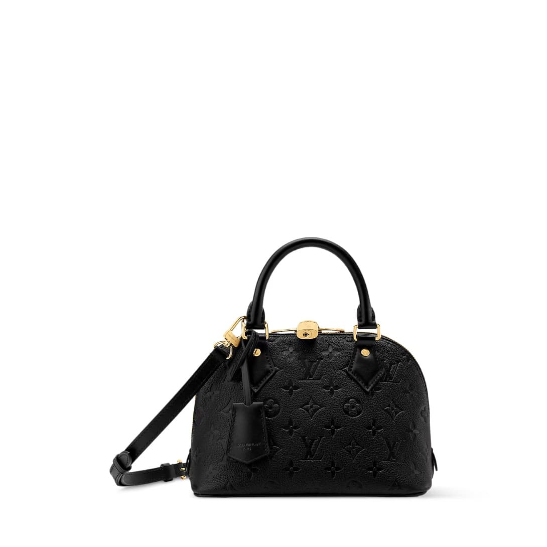 Louis Vuitton Alma BB Black Monogram Empreinte Leather M26409 TOP