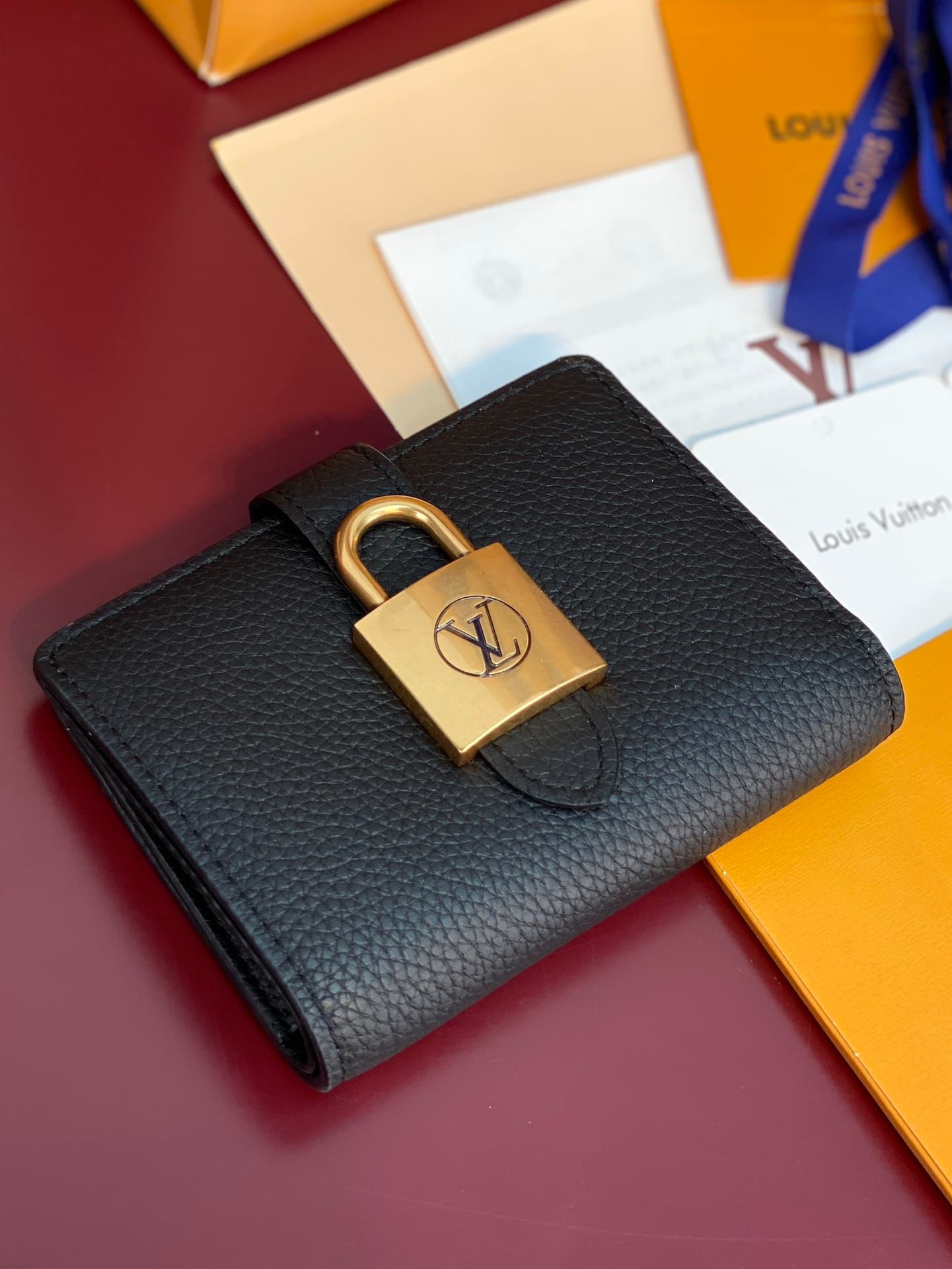 Louis Vuitton Low Key Compact Wallet Black Smooth calfskin M12408 High