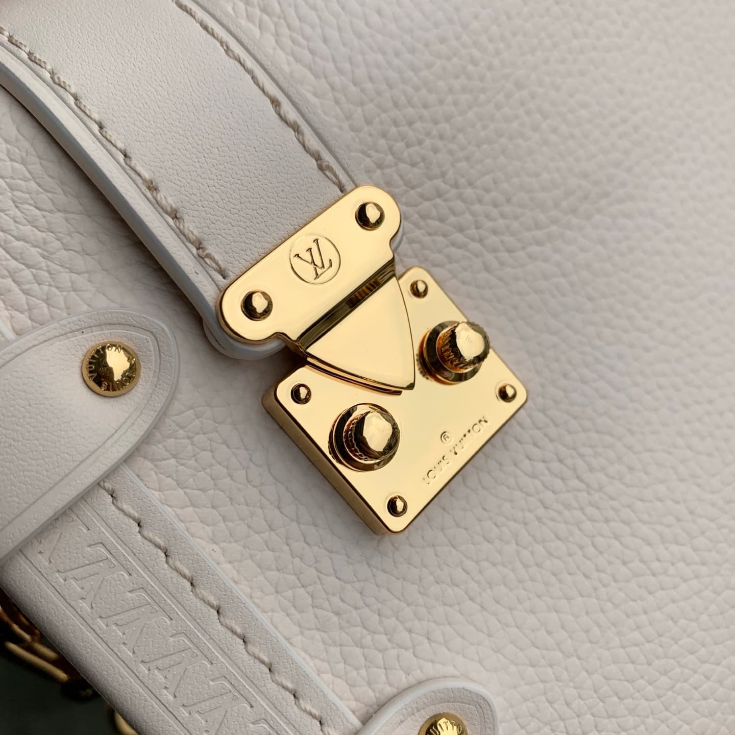 Louis Vuitton Side Trunk PM Chalk Calf leather M27438 High