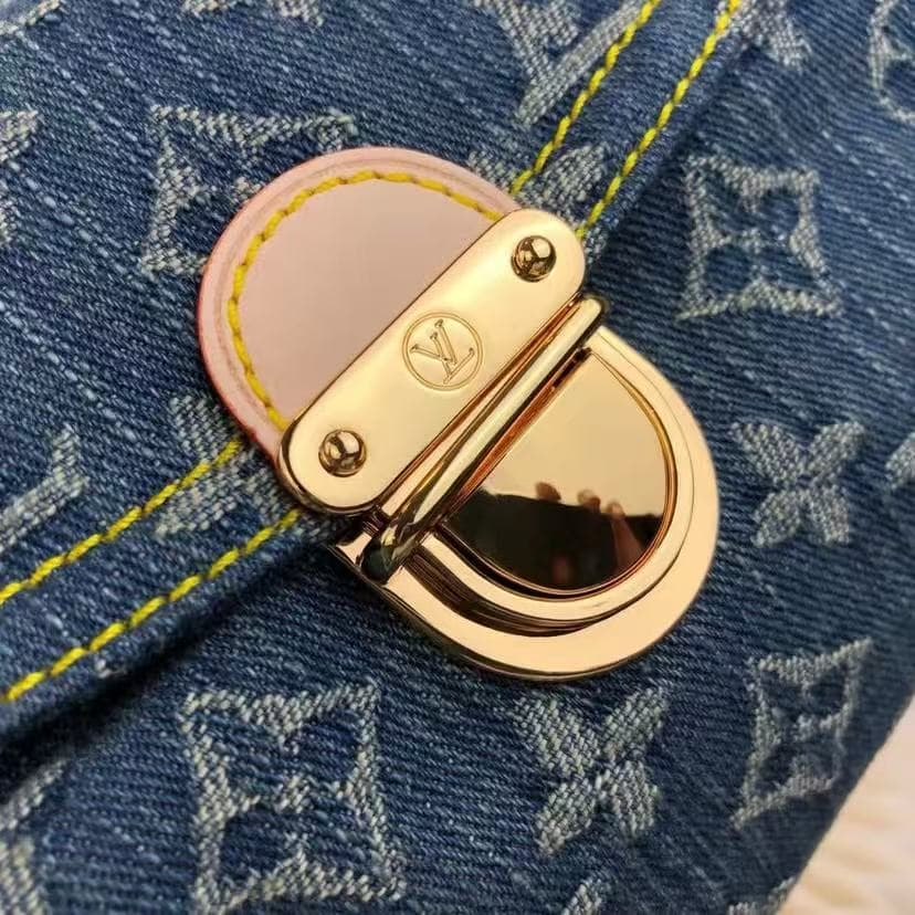 Louis Vuitton Mini Pleaty Bag Monogram Denim canvas M95050 High