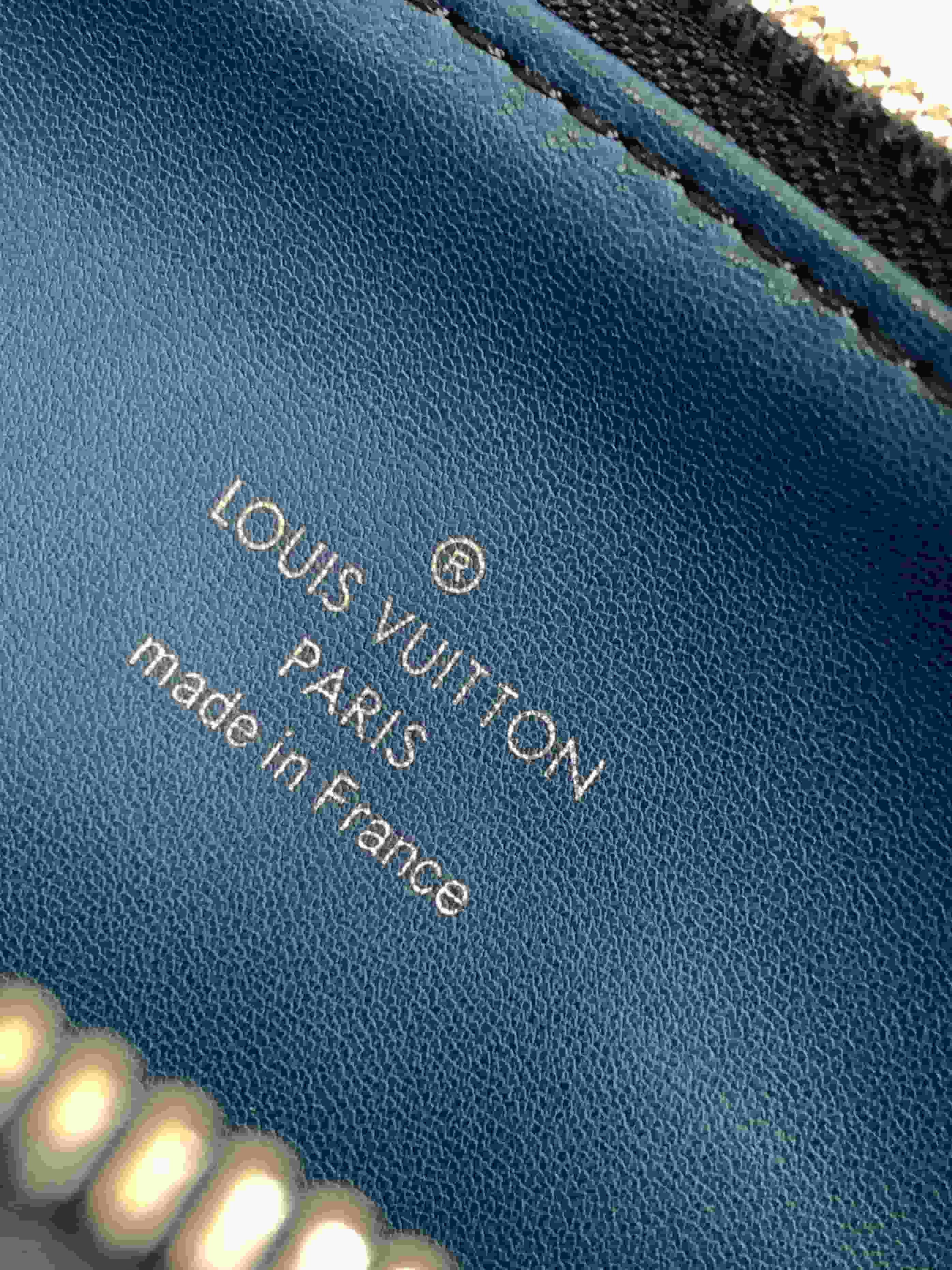 Louis Vuitton Coussin PM Marine Blue Monogram embossed puffy lambskin M21282 High