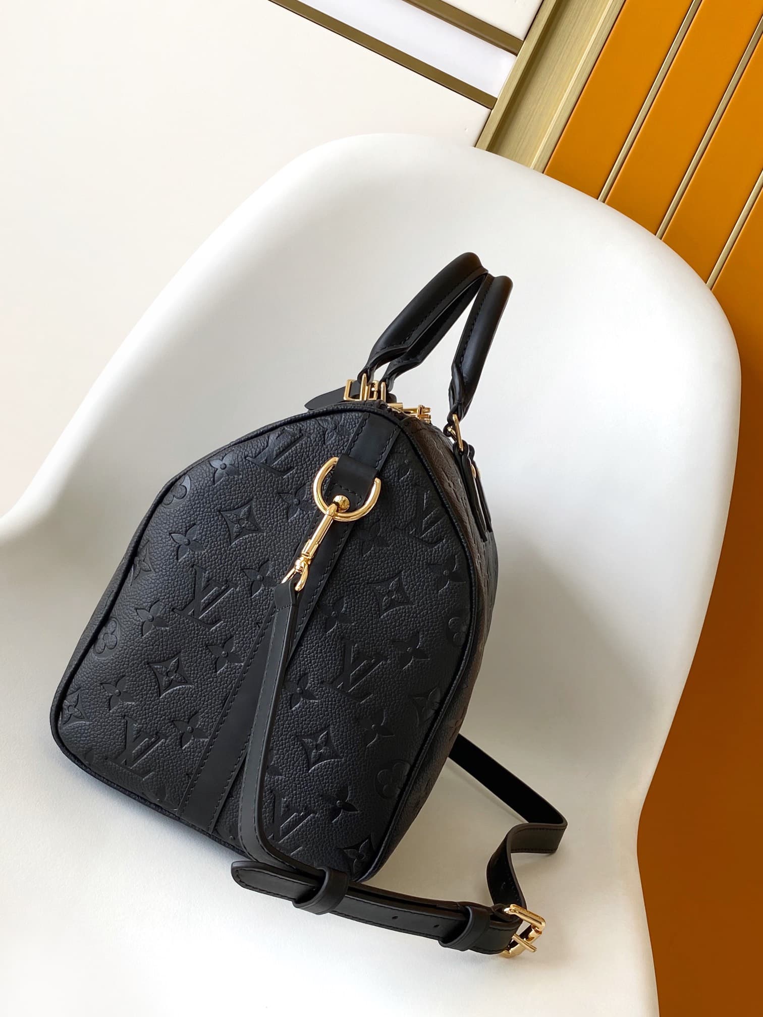 Louis Vuitton Speedy Soft 30 Monogram Empreinte Leather M47186 High