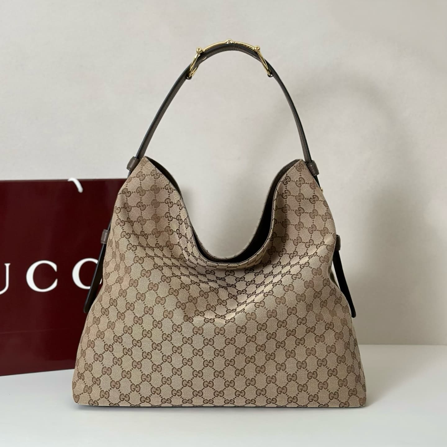 Gucci Beatrix large tote bag 850546 Beige GG canvas High