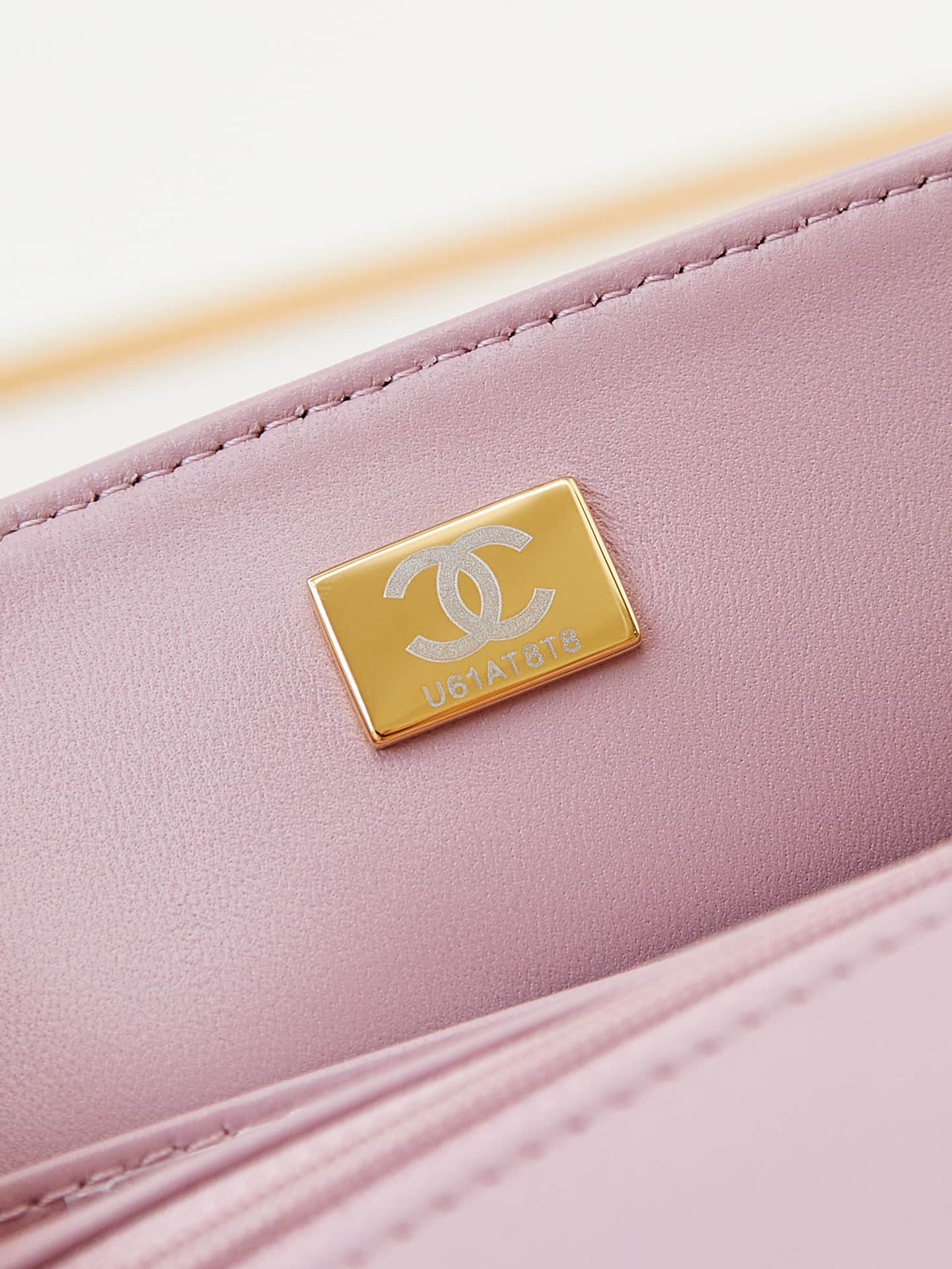 Chanel Mini Flap Bag with Top Handle Lambskin& Gold-Tone Metal White AS4924 A