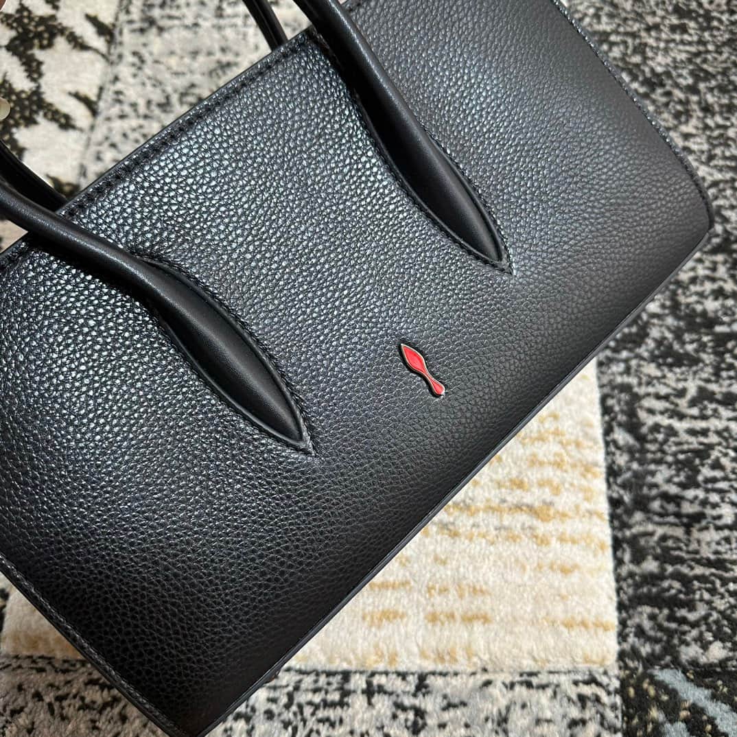 Christian Louboutin Paloma leather tote bag in black with spikes &studs High