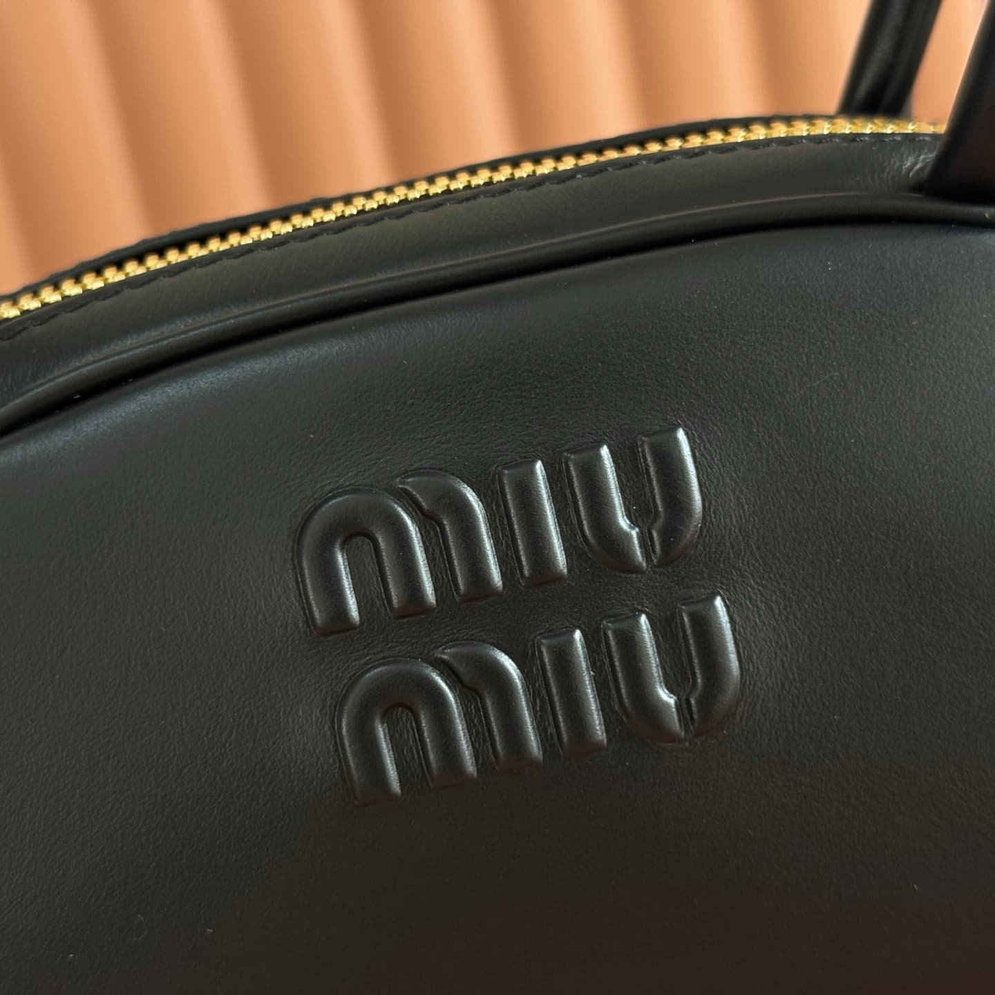 Miu Miu Black Beau Leather Bag 5BB192 High