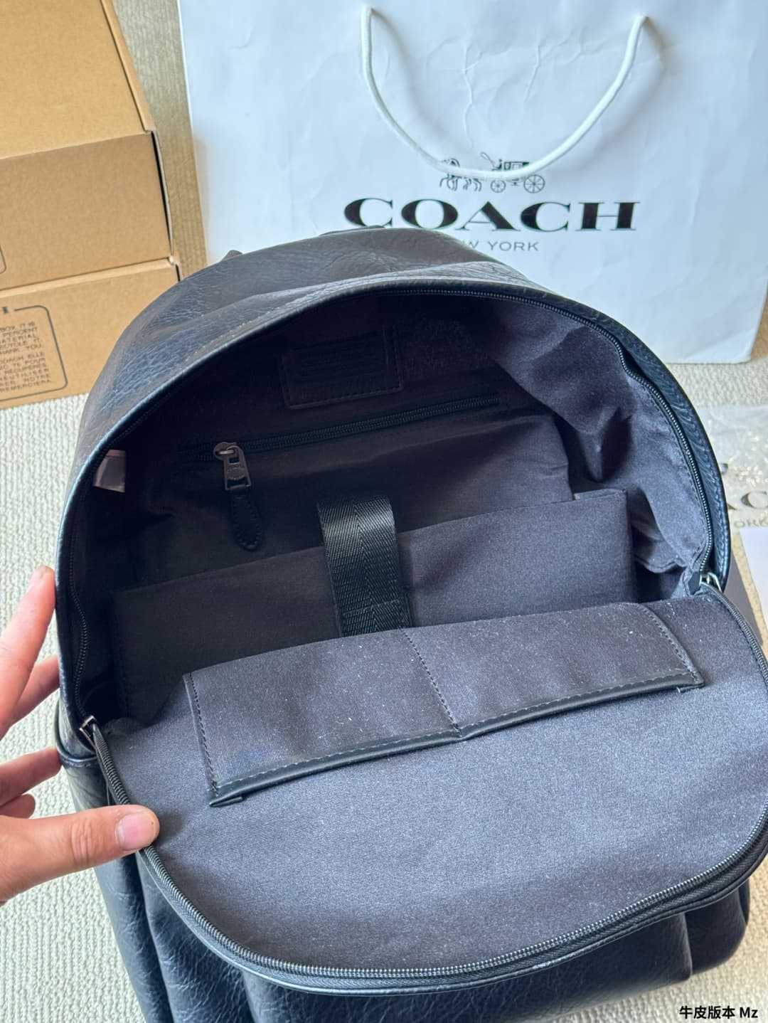 Coach Houston Backpack In Smooth calf leather