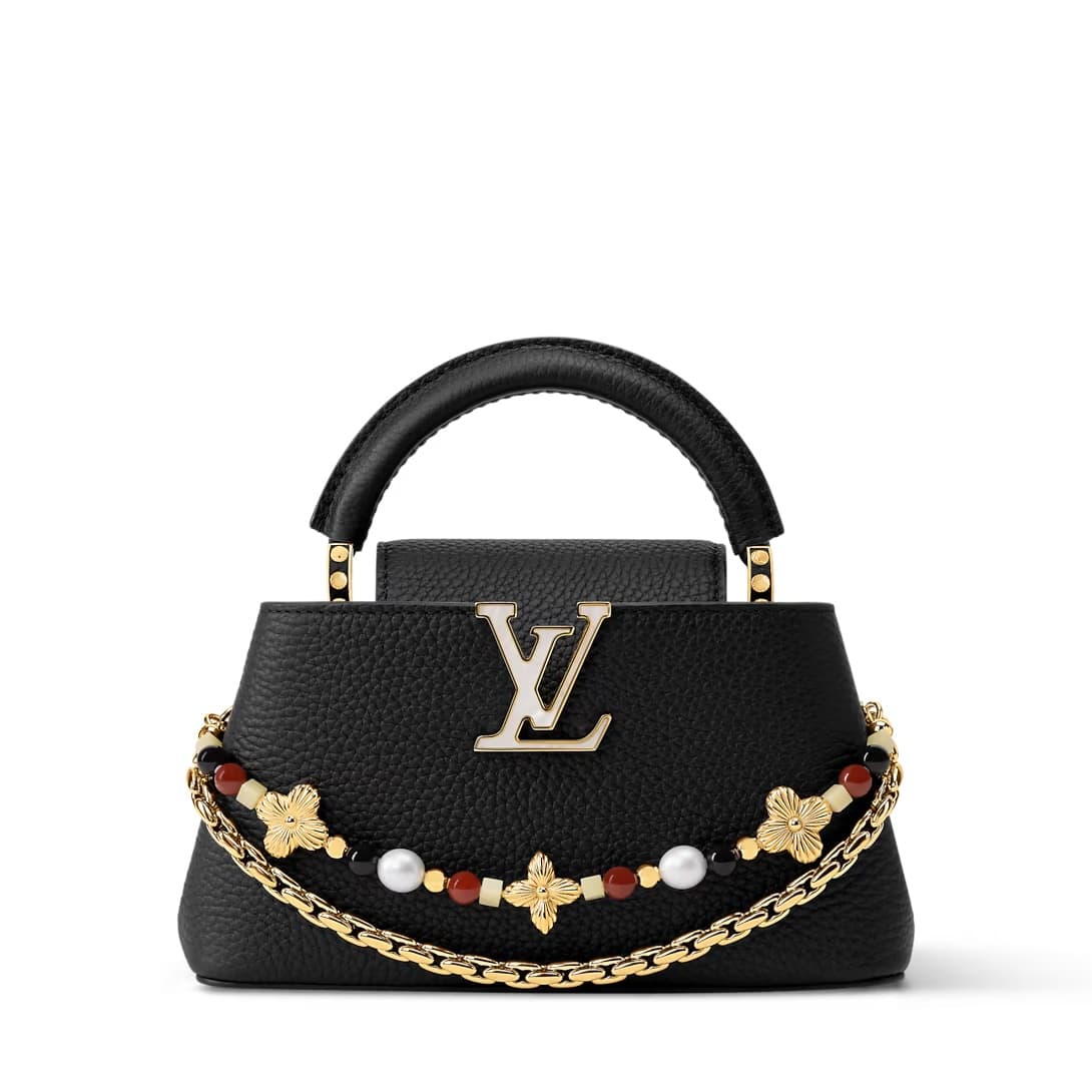 Louis Vuitton Capucines East West Mini Black Taurillon leather M29443 TOP