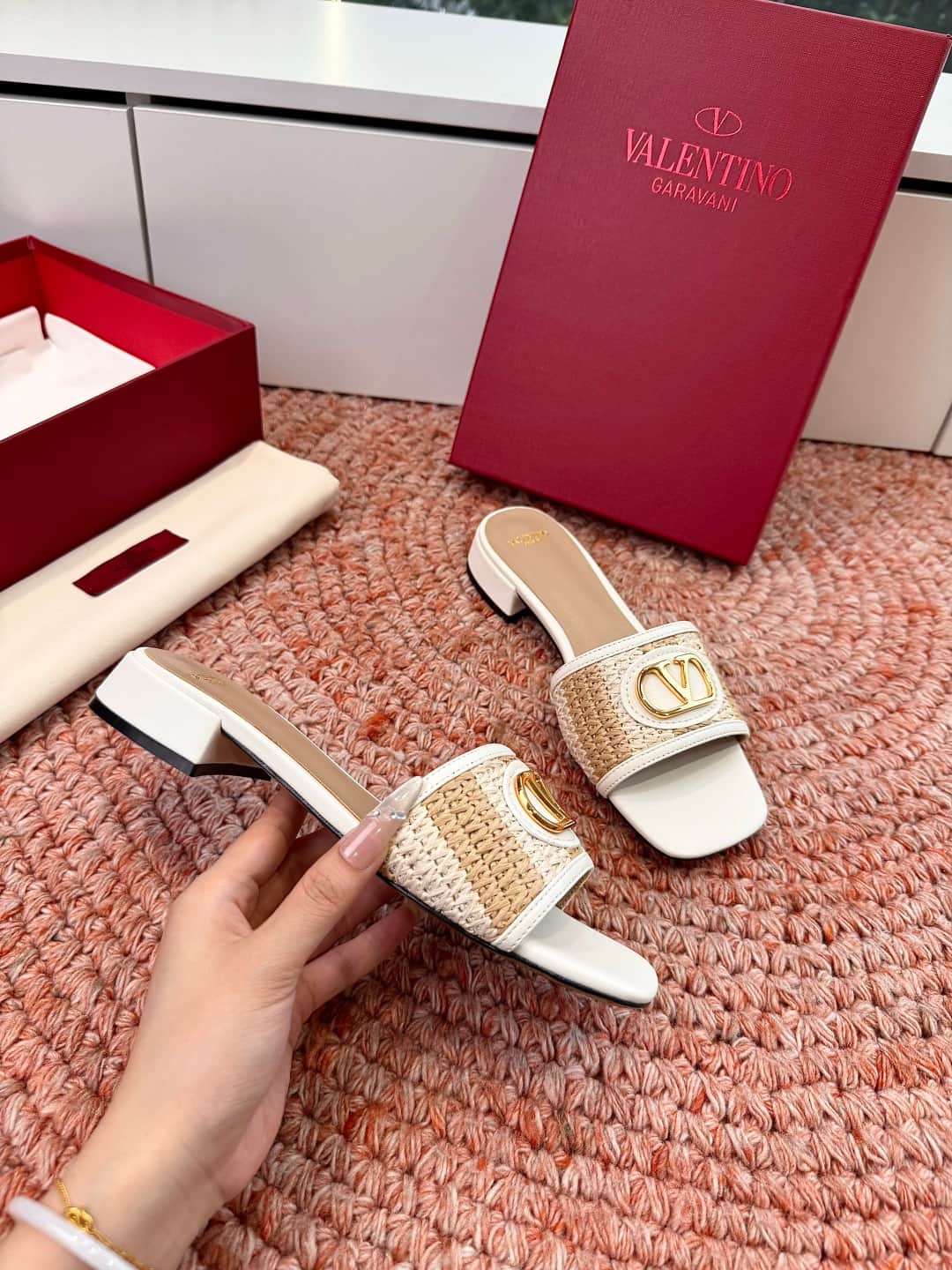 Valentino Garavani VLogo Signature Slide Sandals Women