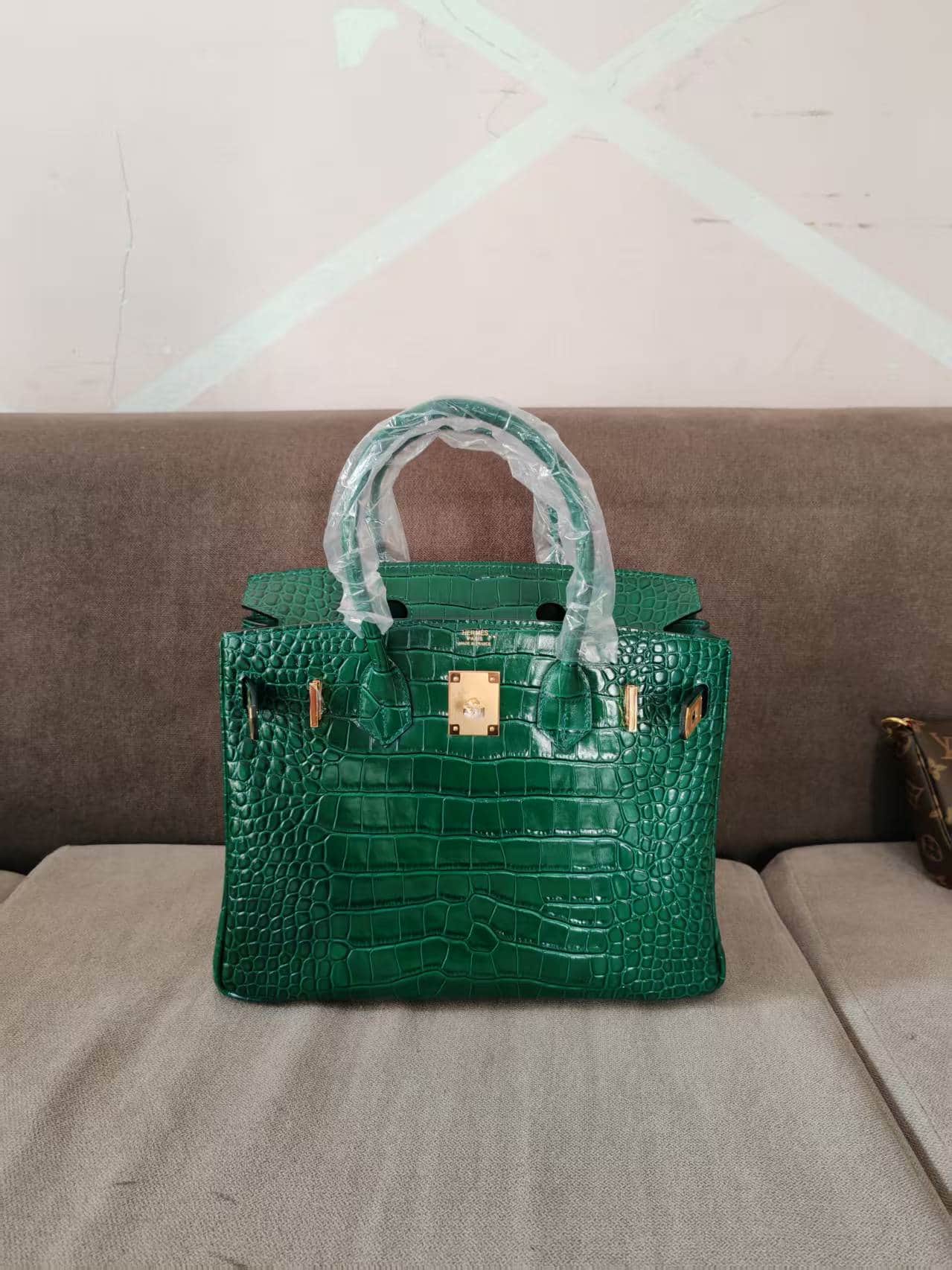Hermes Birkin 25/30/35cm Bag Crocodile Leather In Malachite WAX High Customizing Style