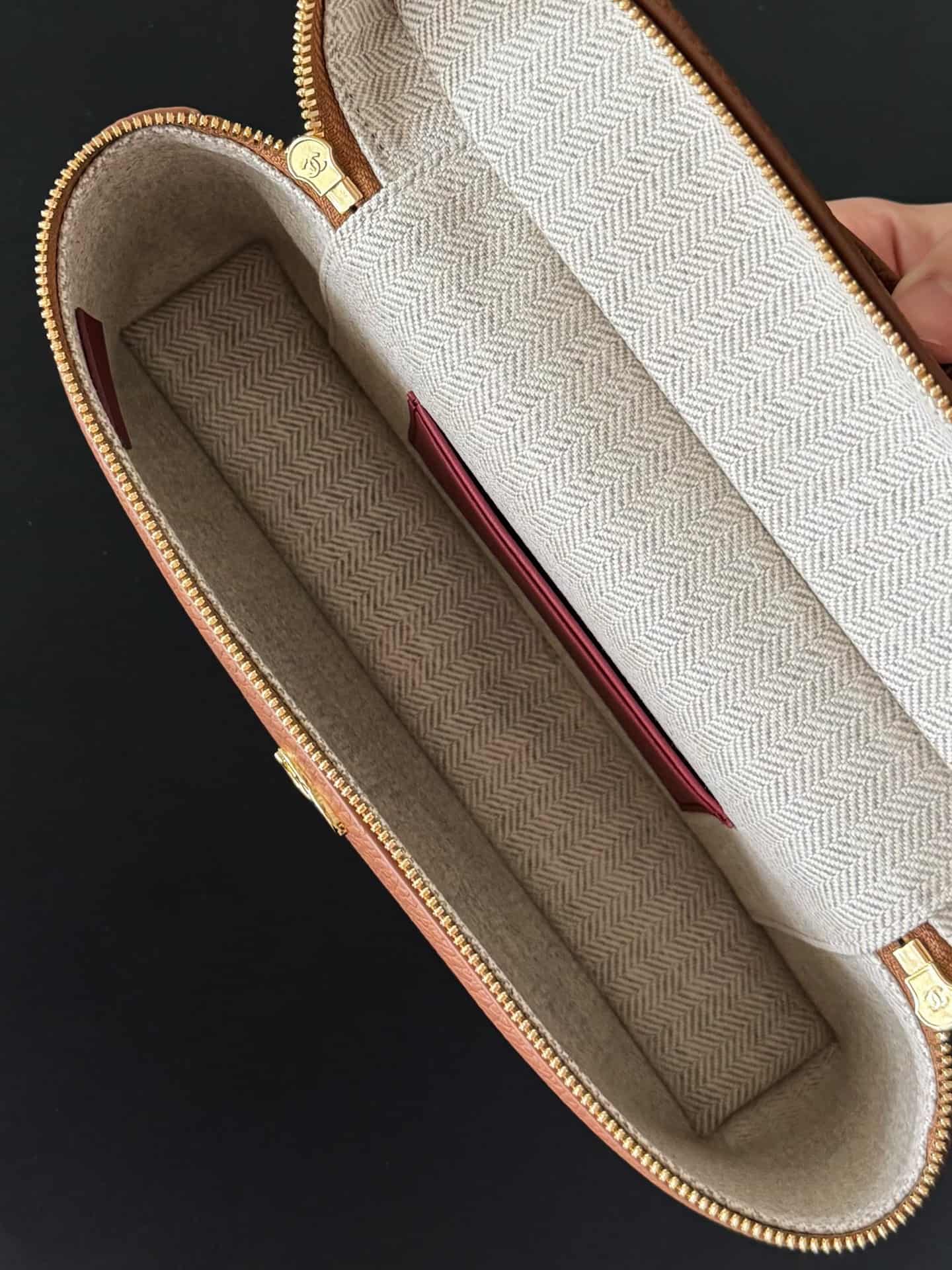 Chanel Large Vanity with chain Grained Calfskin & Gold-Tone Metal Caramel AS5347 A