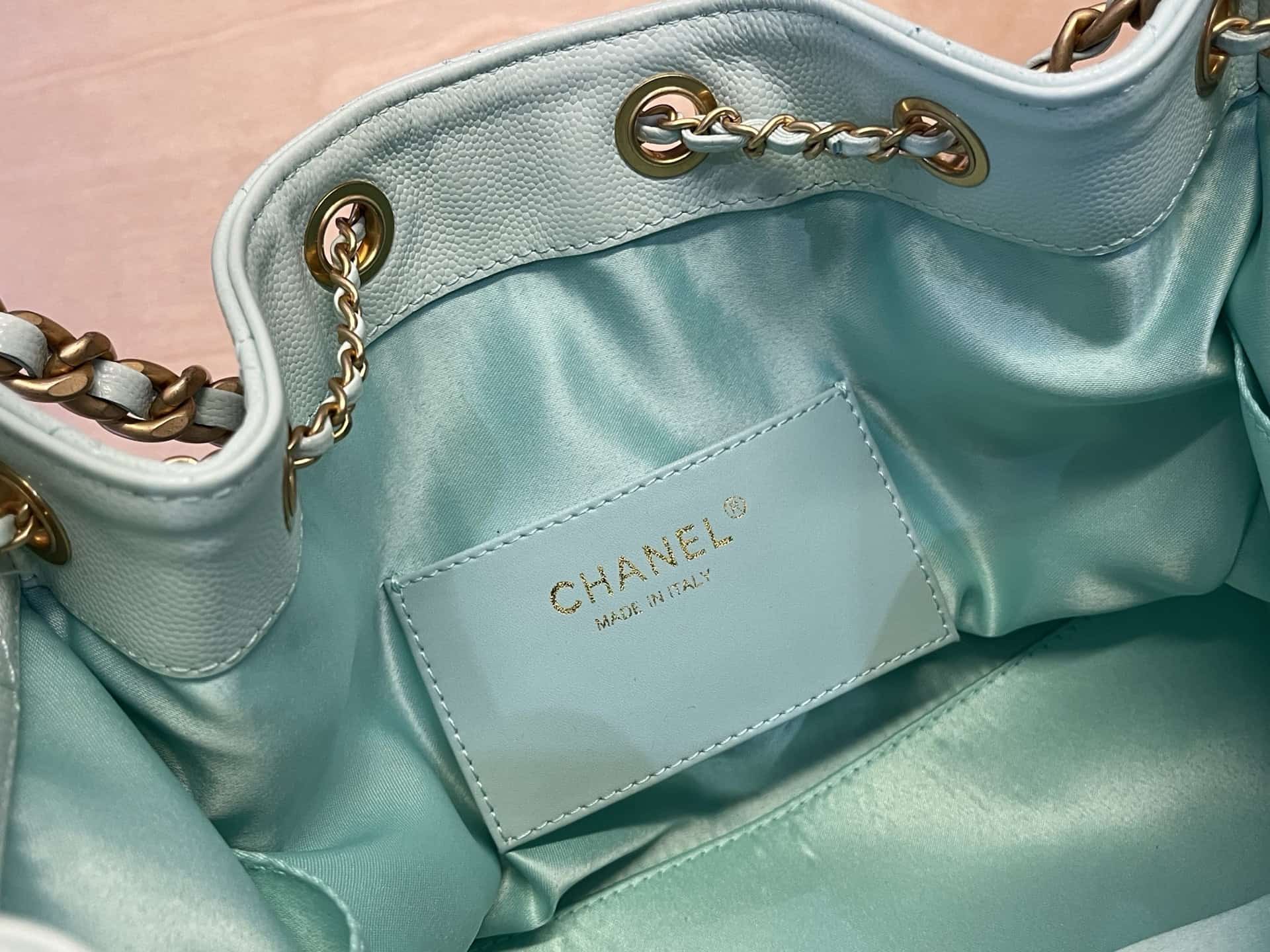 Chanel 25 Small Hobo handbag AS5293 Grained Calfskin & Gold-tone Metal Green A
