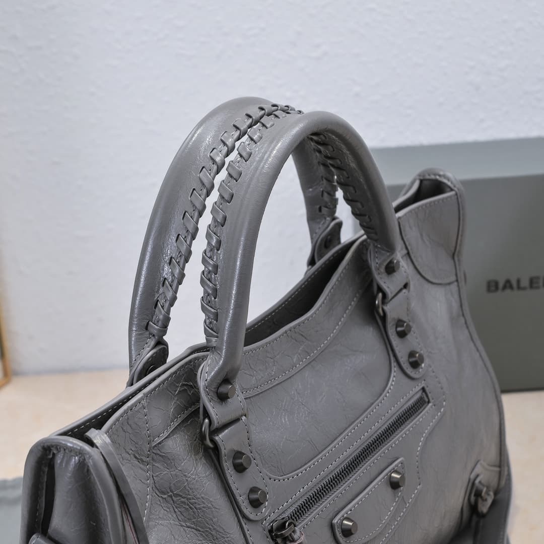 WOMEN'S LE CITY Medium Bag Black Metal Grey High