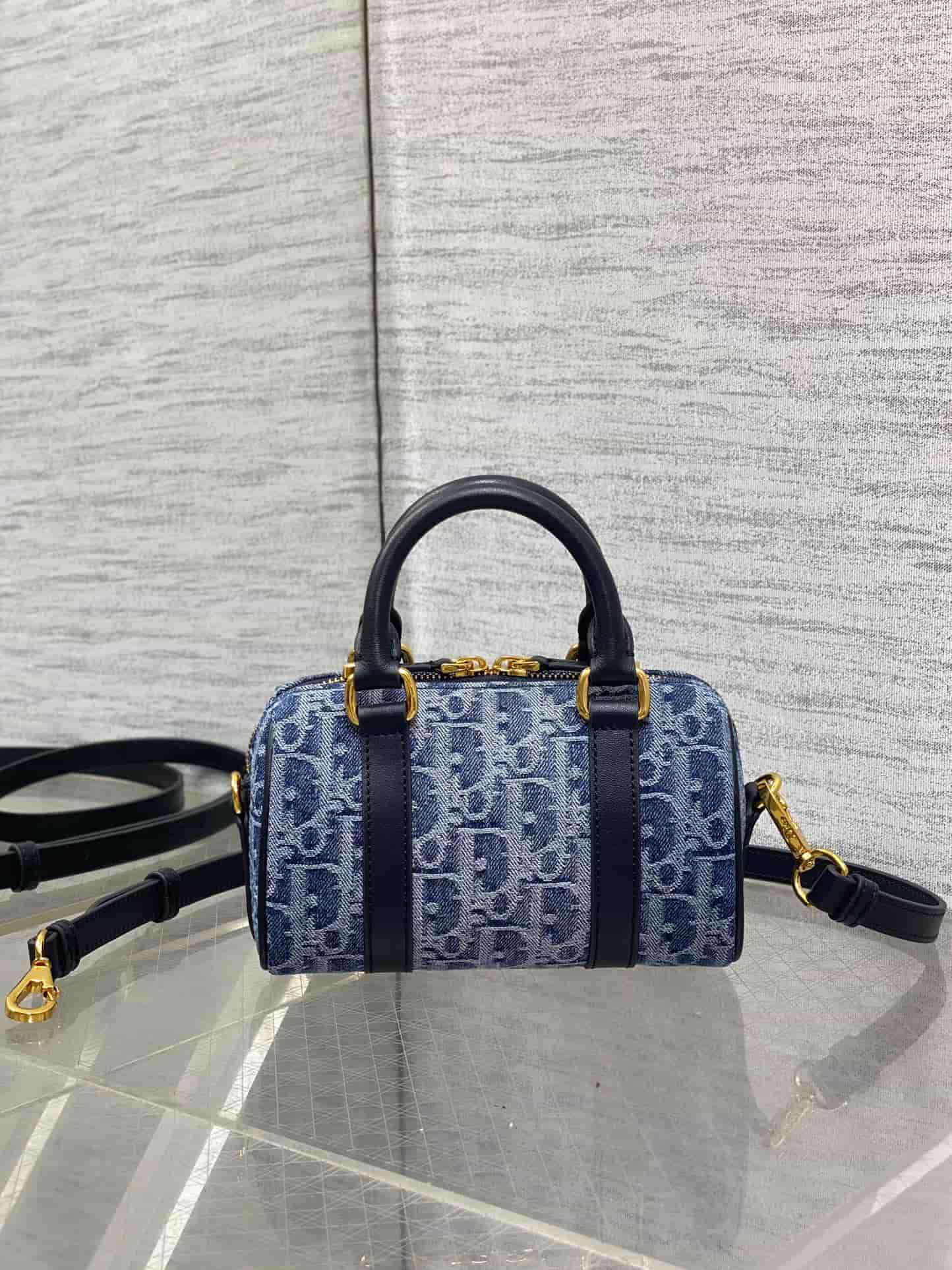 Dior Groove 17 Bag Blue Oblique Jacquard High