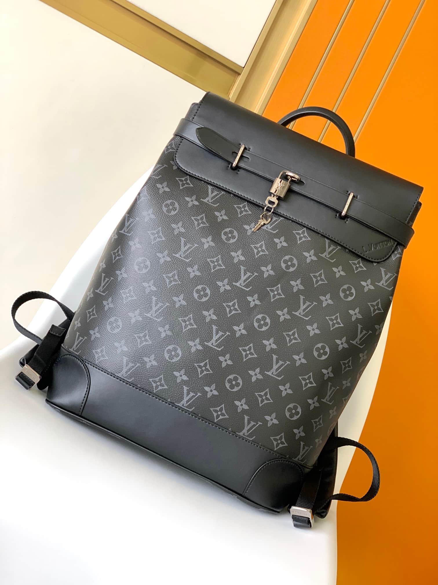 Louis Vuitton Monogram Eclipse Steamer Backpack M44052 High