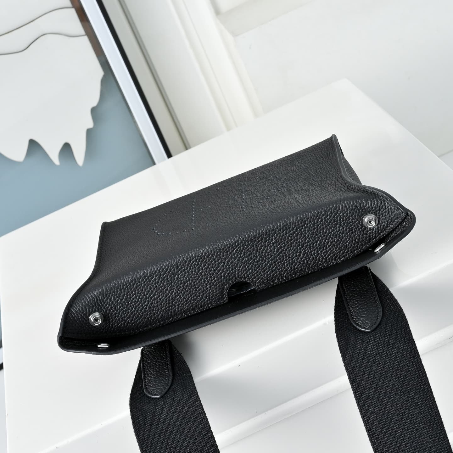 Hermès Videpoches Bag Togo Leather In Black WAX High