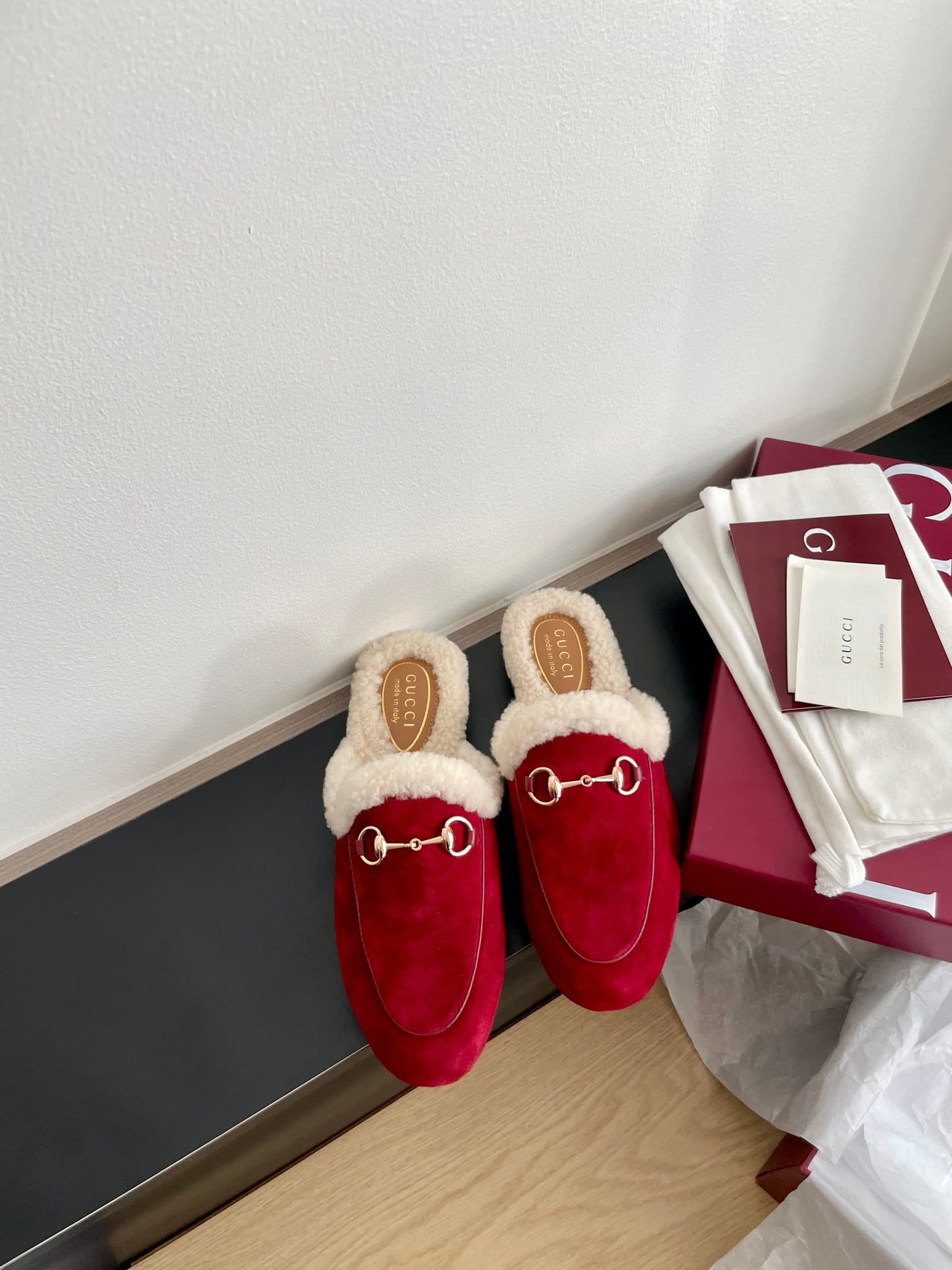 Gucci Women's Princetown slipper in GG velvet