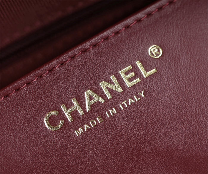 Chanel SMALL CAMERA CASE Shiny Lambskin & Gold-Tone Metal TOP