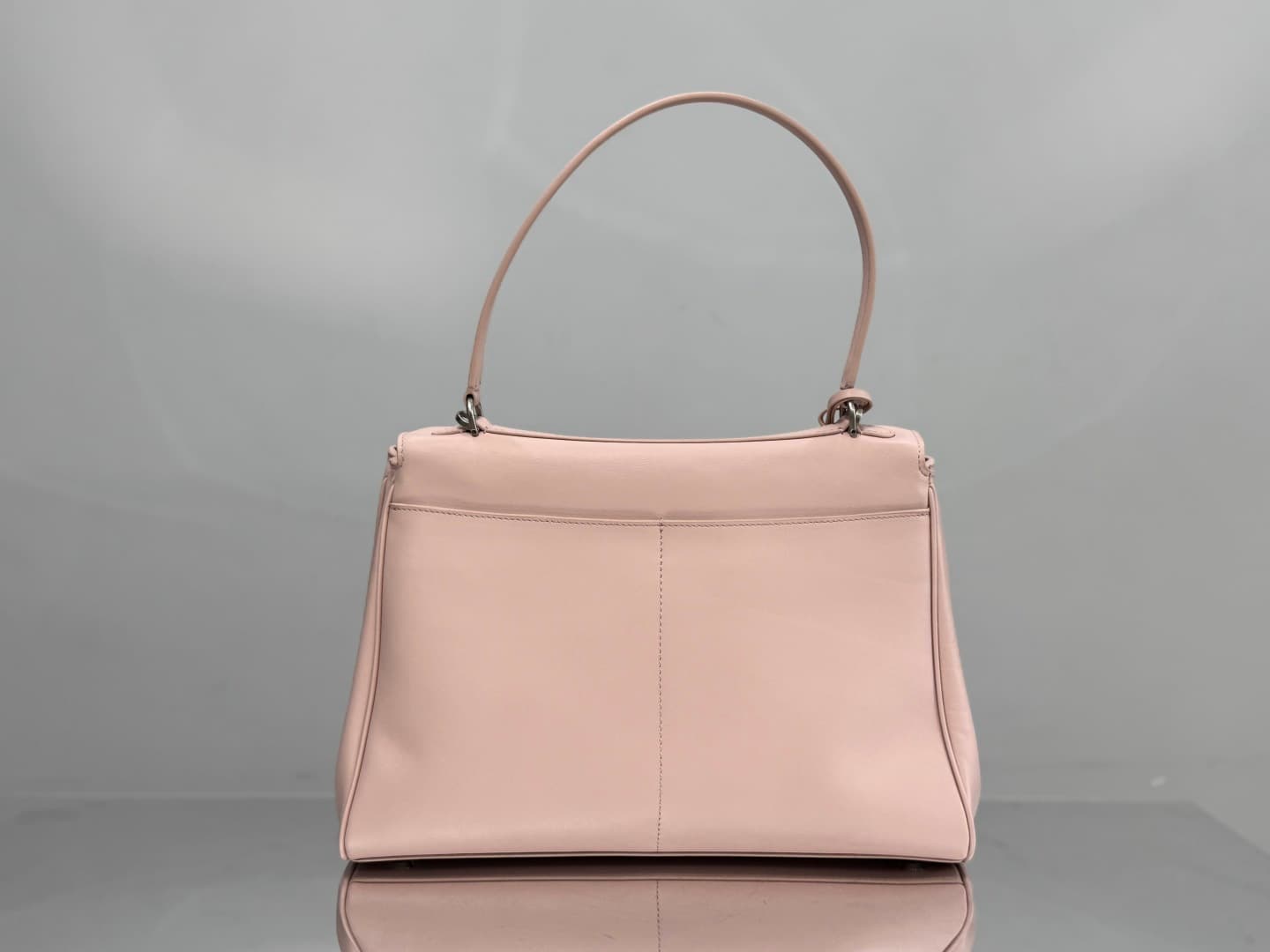 Balenciaga Rodeo Medium Bag in Pink Leather With Silver-Tone Metal TOP
