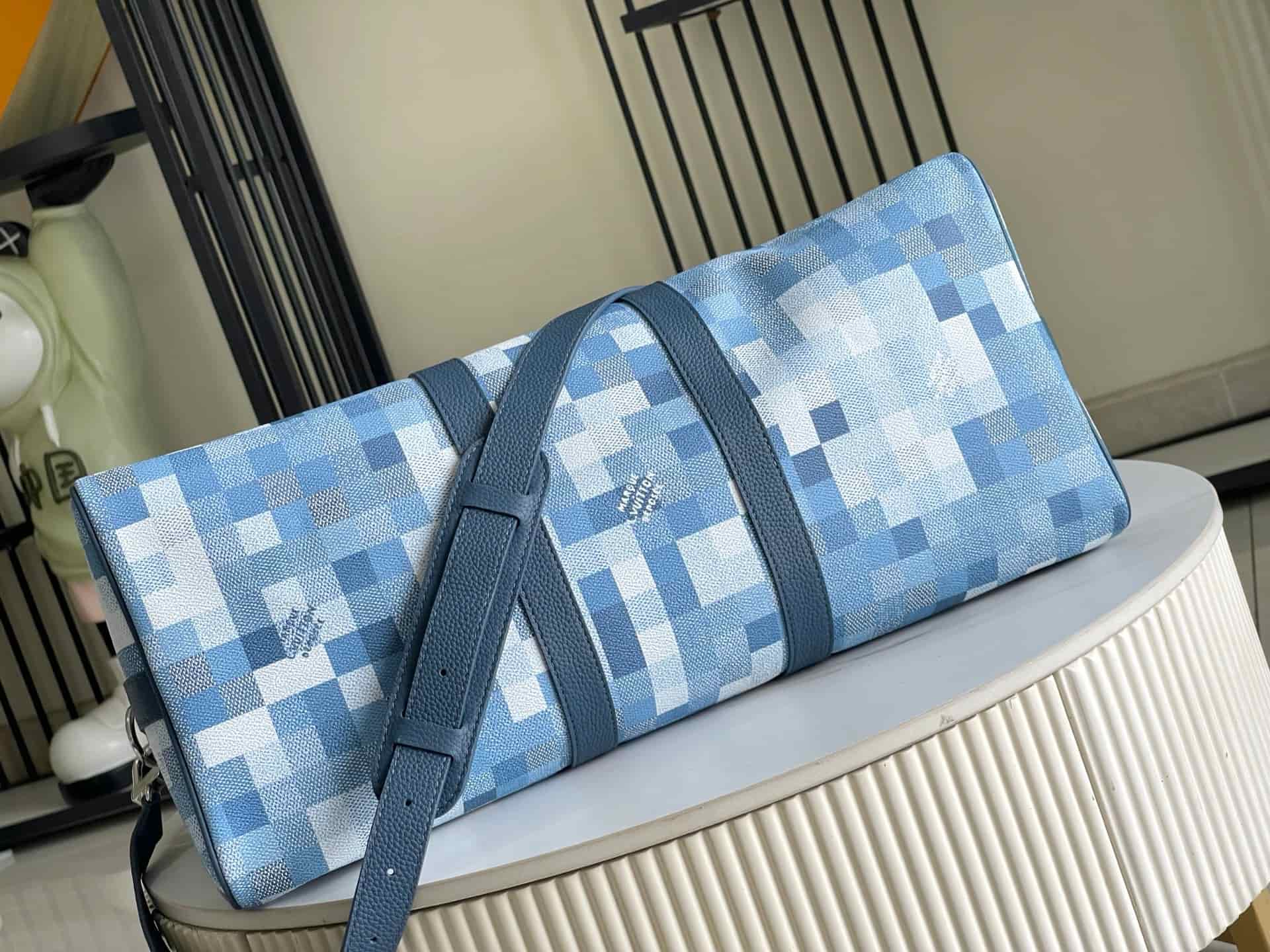 Louis Vuitton Keepall Bandoulière 45 Denim Blue Damoflage coated canvas M29601 TOP