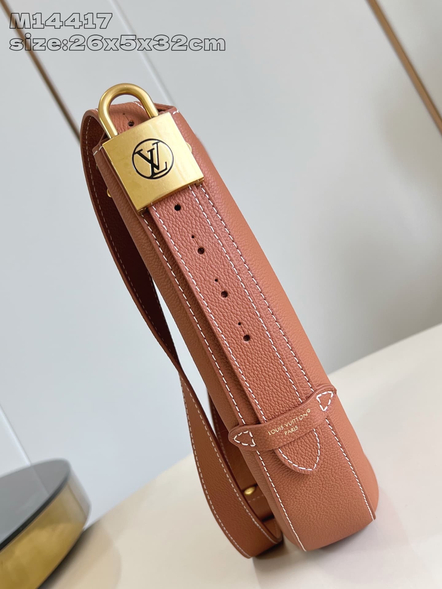 Louis Vuitton Low Key Cookie MM  Calf leather M14642 Cognac High