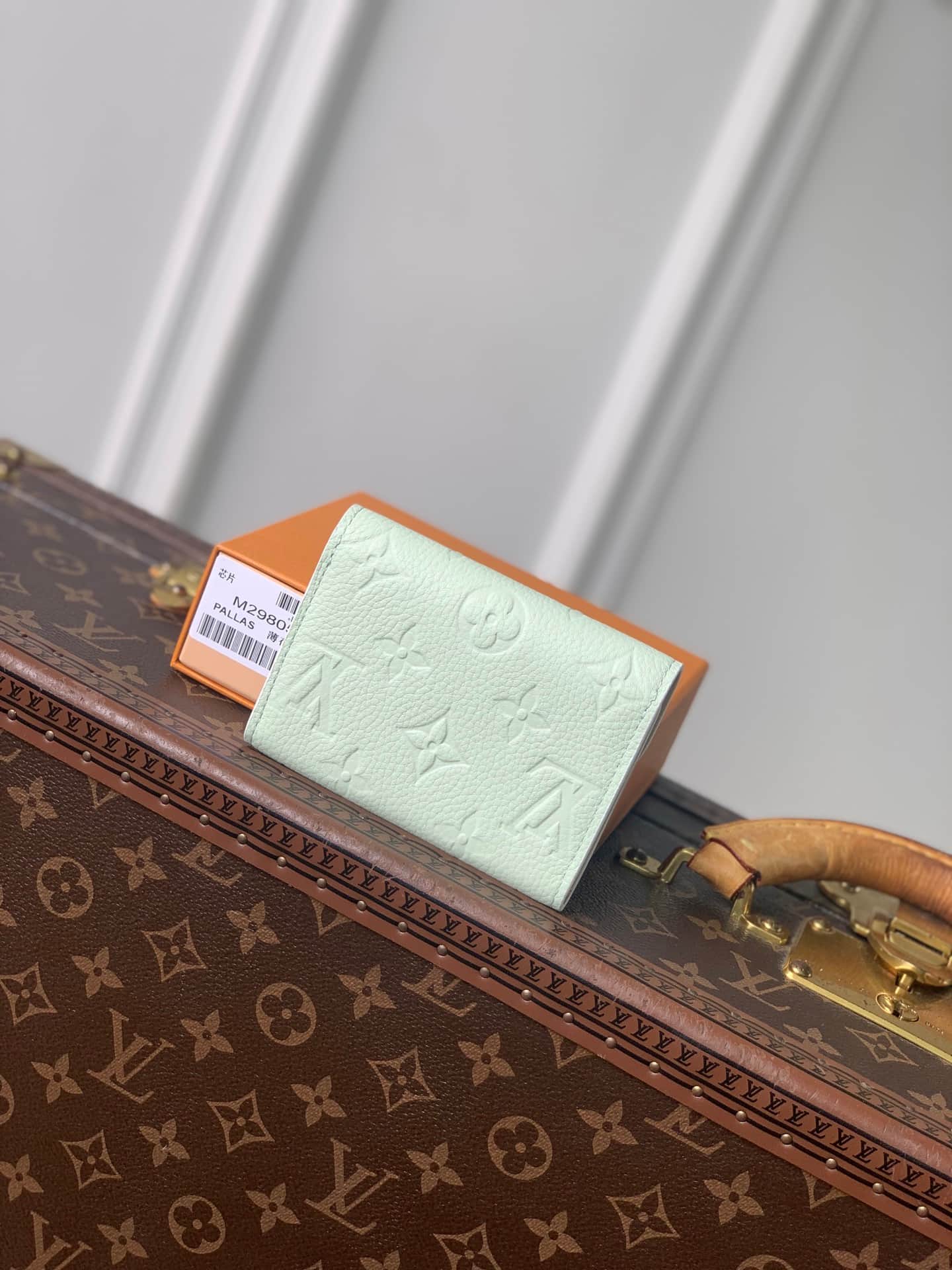 Louis Vuitton Rosalie Coin Purse Minty/Lily White Cowhide leather M29805 High