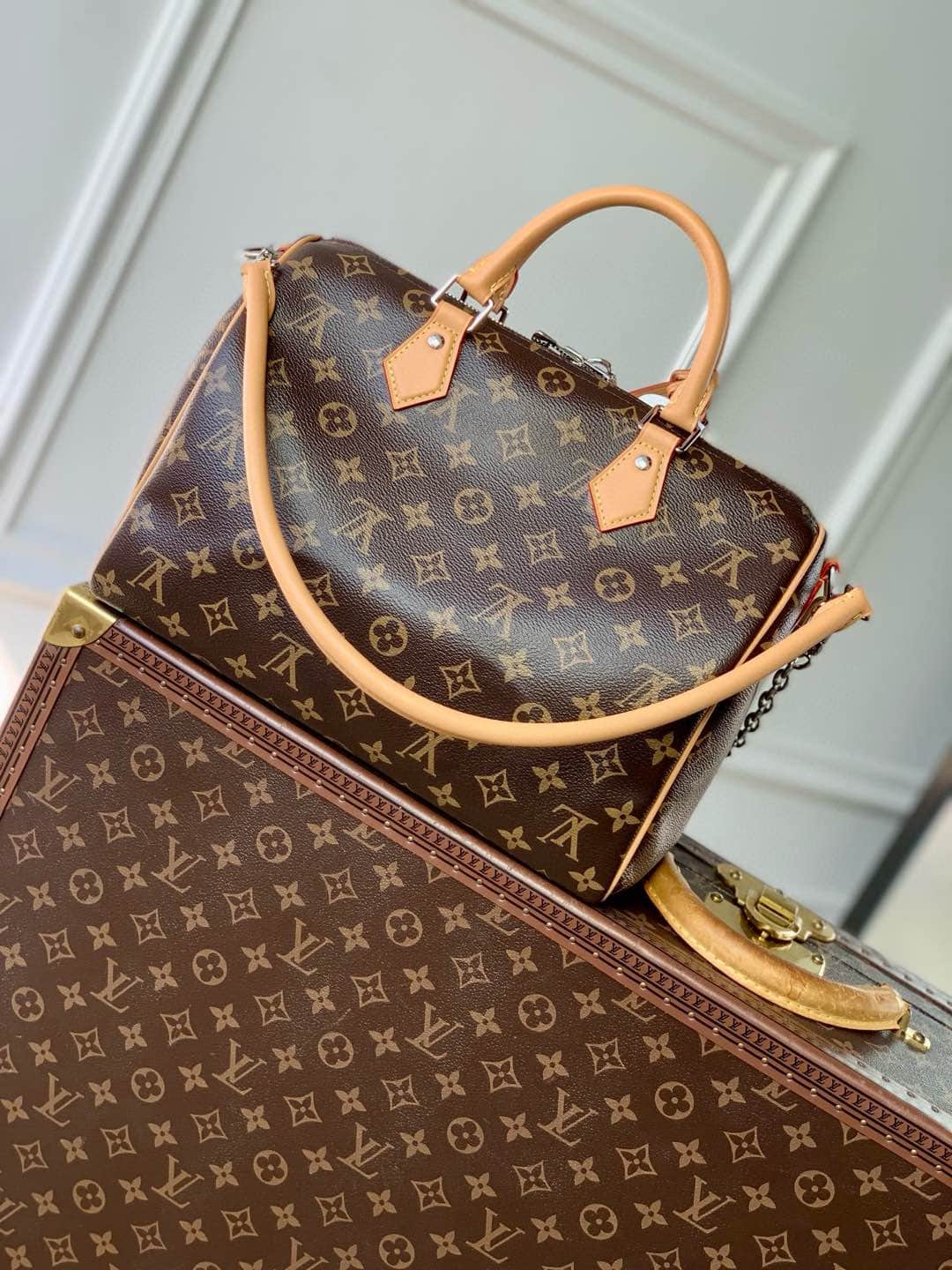 Louis Vuitton 57th Street NYC Speedy Soft 30 Monogram Coated canvas M12803 High
