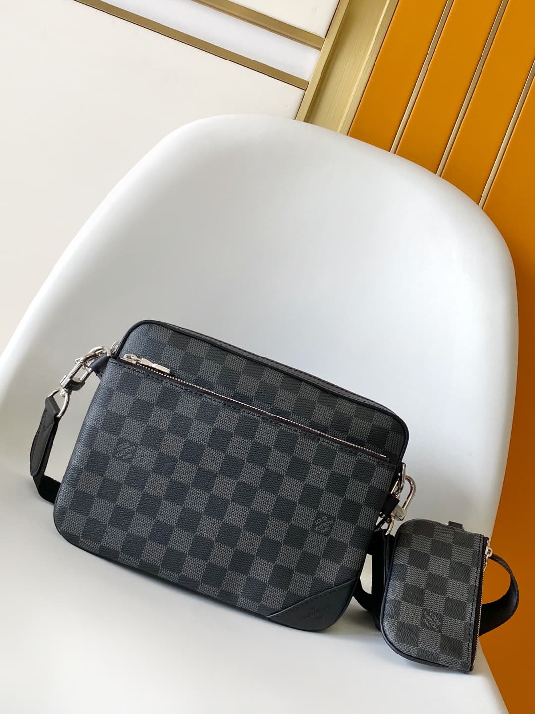 Louis Vuitton Trio Messenger Damier Graphite coated canvas N40519 High