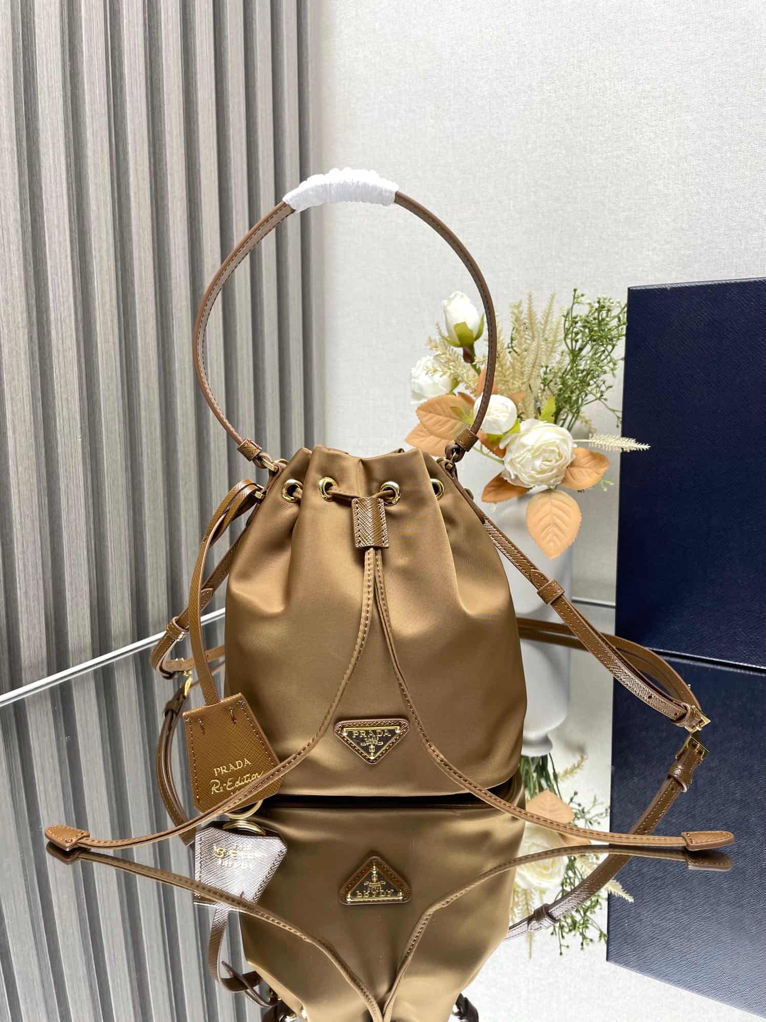 Prada Re-Edition 1978 Re-Nylon mini-bag 1BE067 Camel High